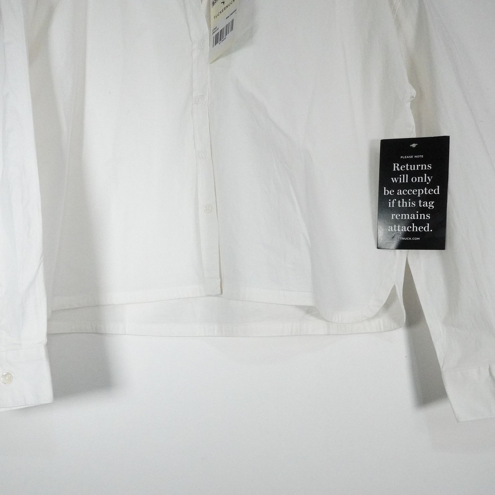 Other EUC Tuckernuck Cropped Jasper Button-Down Blouse Large Size L / US 10 / IT 46 - 7 Thumbnail