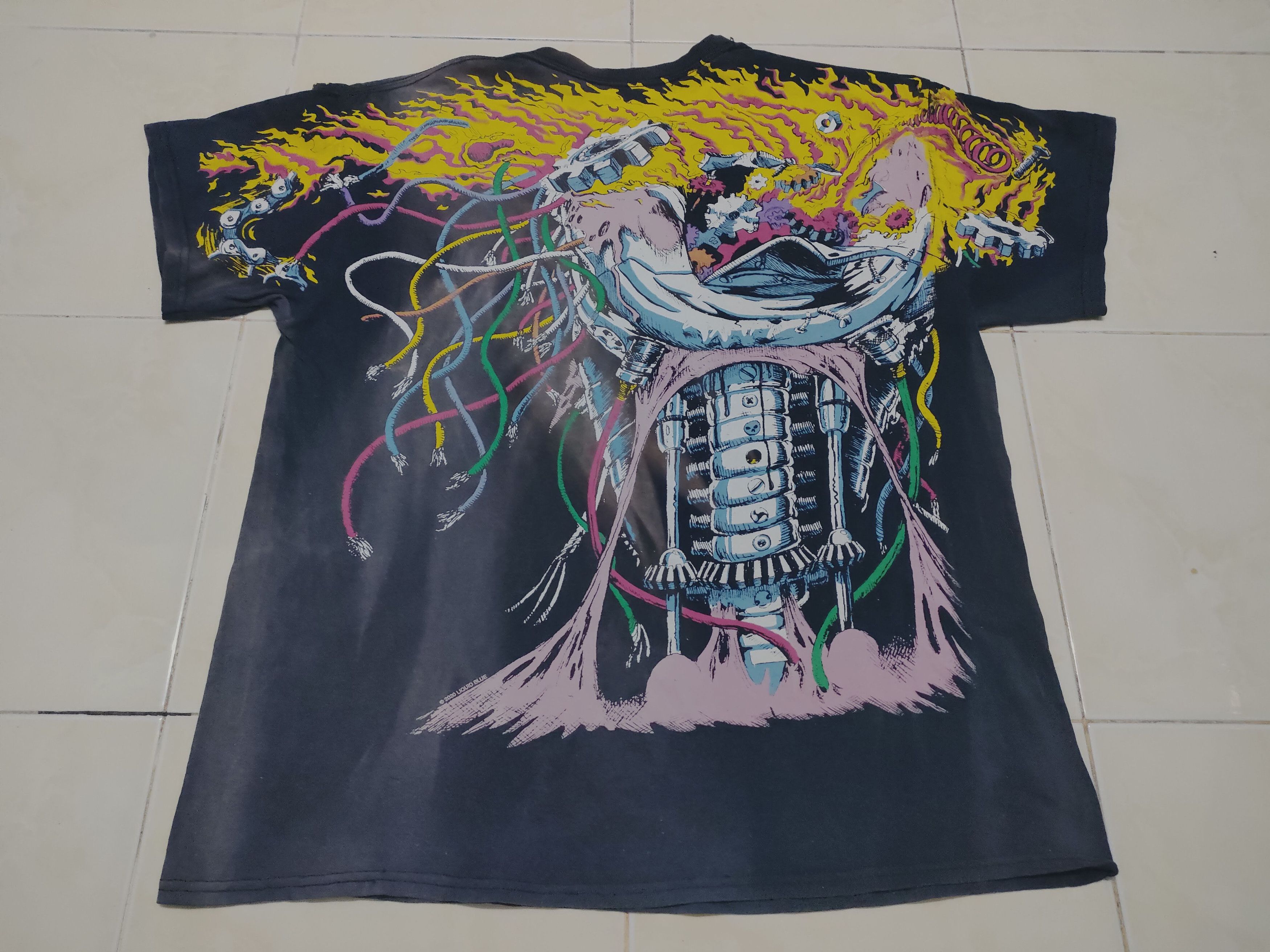 Liquid Blue × Vintage Liquid Blue Nice Faded Marvel AOP Tee Size US L / EU 52-54 / 3 - 2 Thumbnail