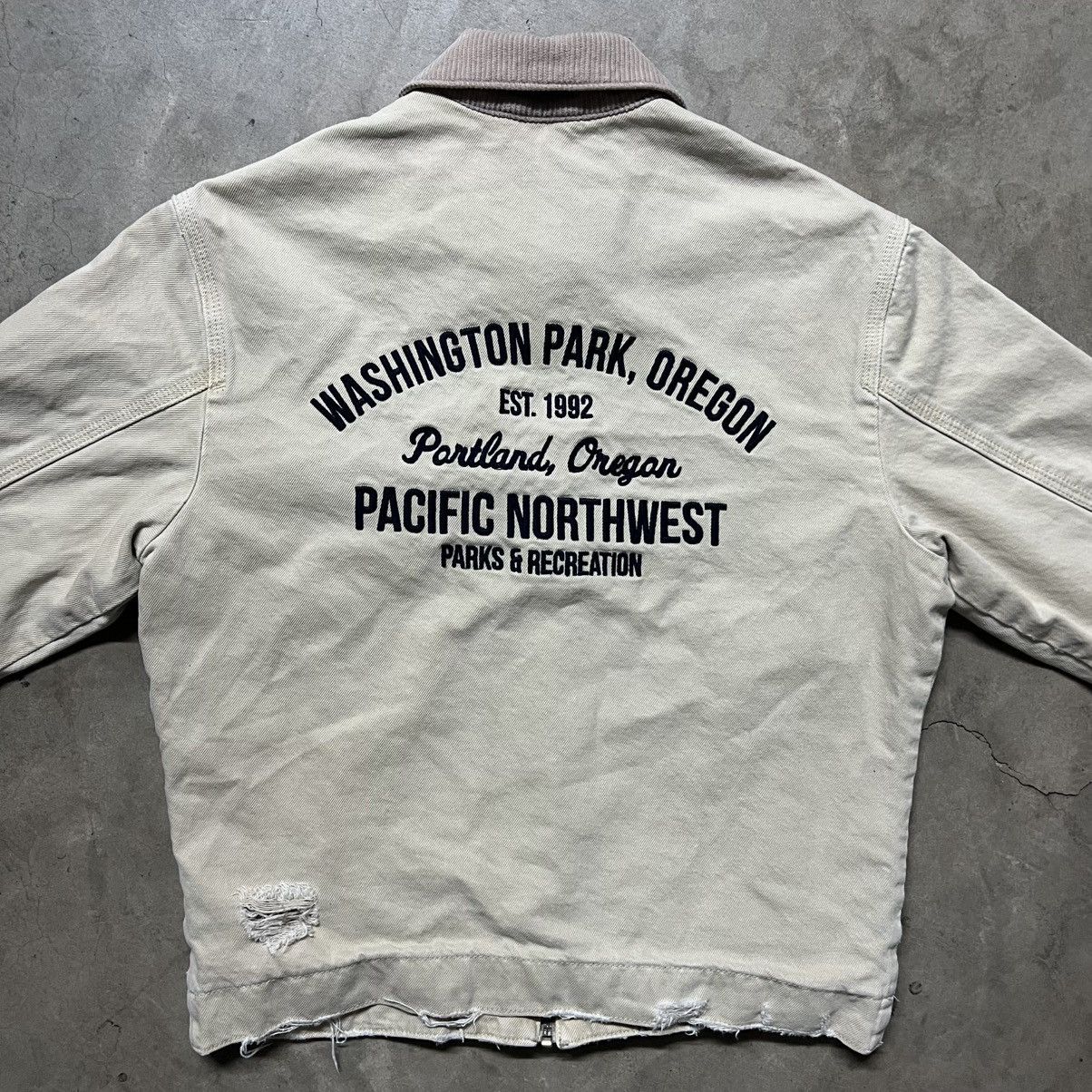 Abercrombie & Fitch × Carhartt × Dickies Abercrombie & Fitch Distressed Cropped Detroit Work Jacket Size US XS / EU 42 / 0 - 10 Thumbnail