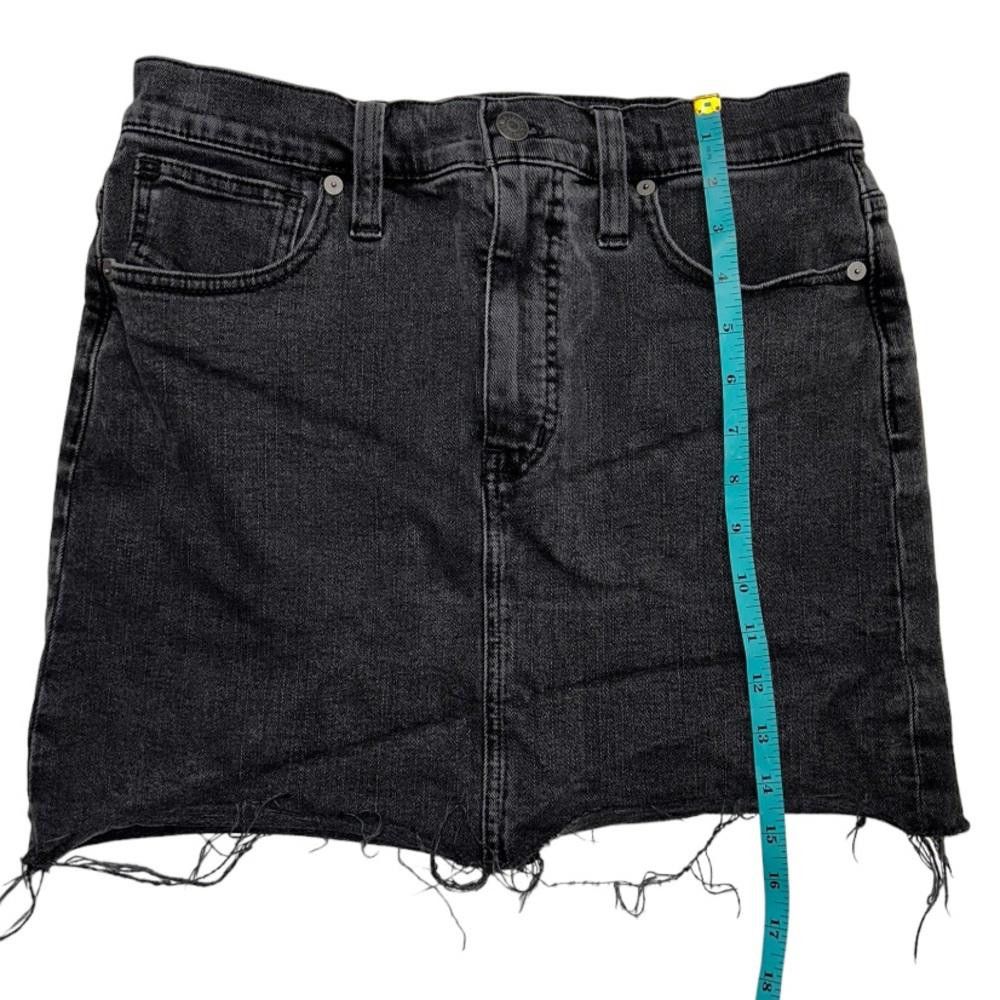Madewell Madewell l Stretch Denim Straight Black Skirt Size 28 Size 28" / US 6 / IT 42 - 4 Thumbnail