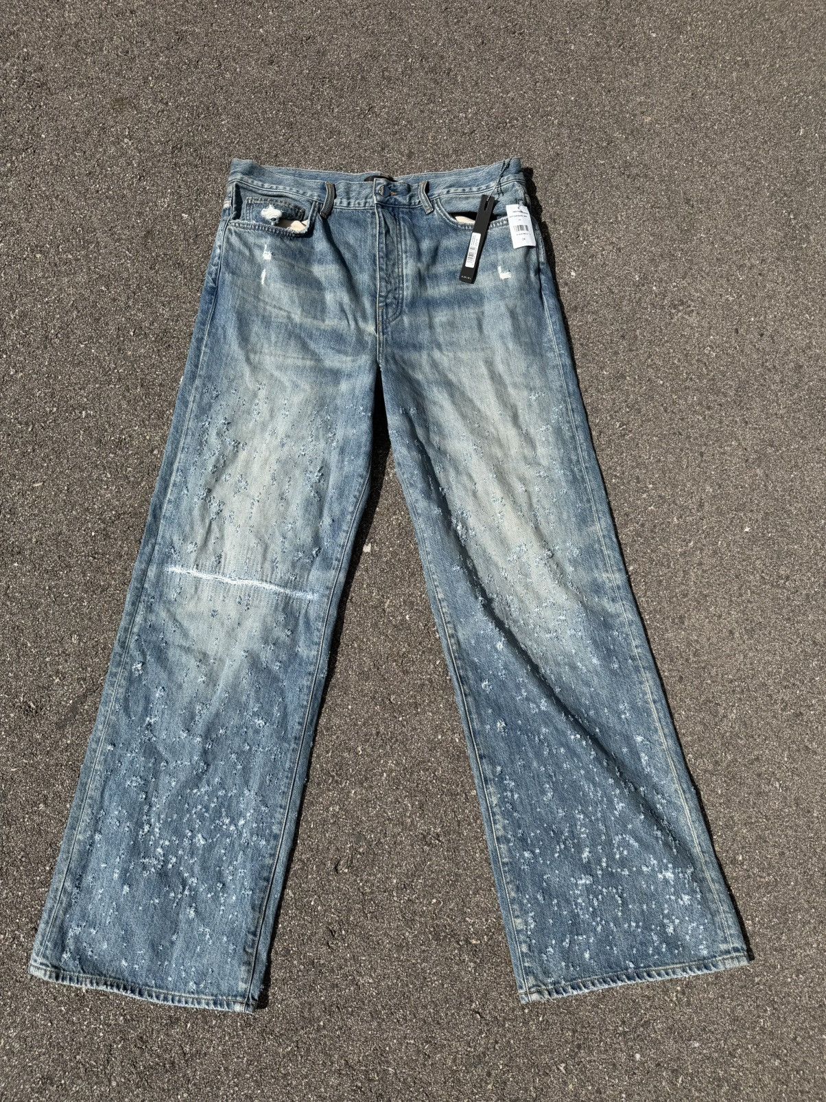 Amiri Amiri Shotgun Distressed Baggy Jeans Size US 34 / EU 50 - 1 Thumbnail