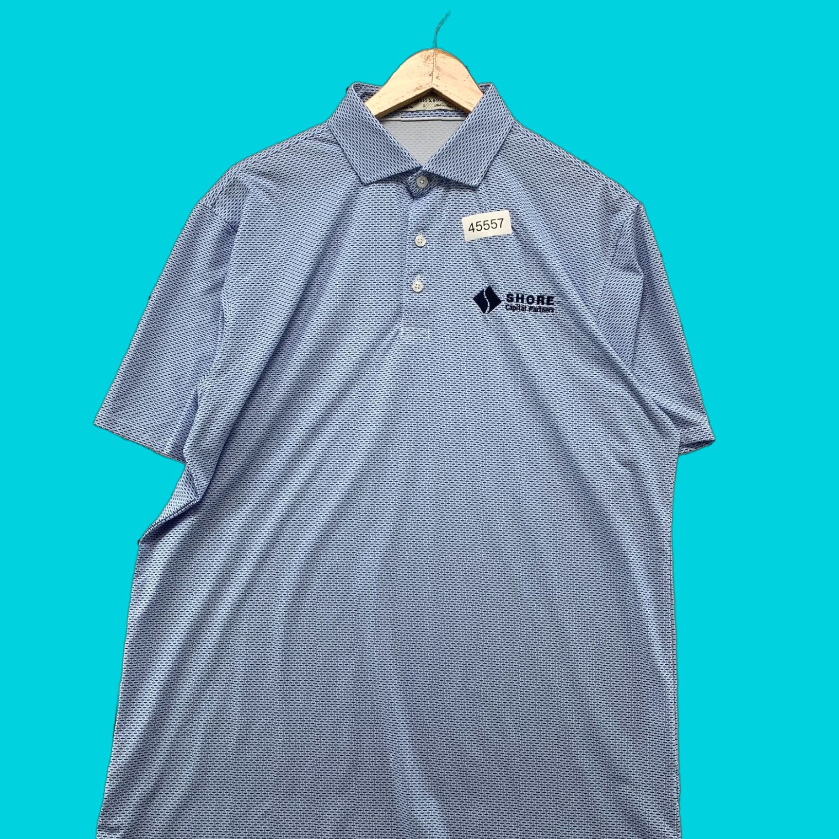 Vintage Holderness & Bourne Polo Shirt Mens Large Blue Golf Shore Capital Partners Polo Shirt L Blue Golf Mens Size US L / EU 52-54 / 3 - 1 Thumbnail