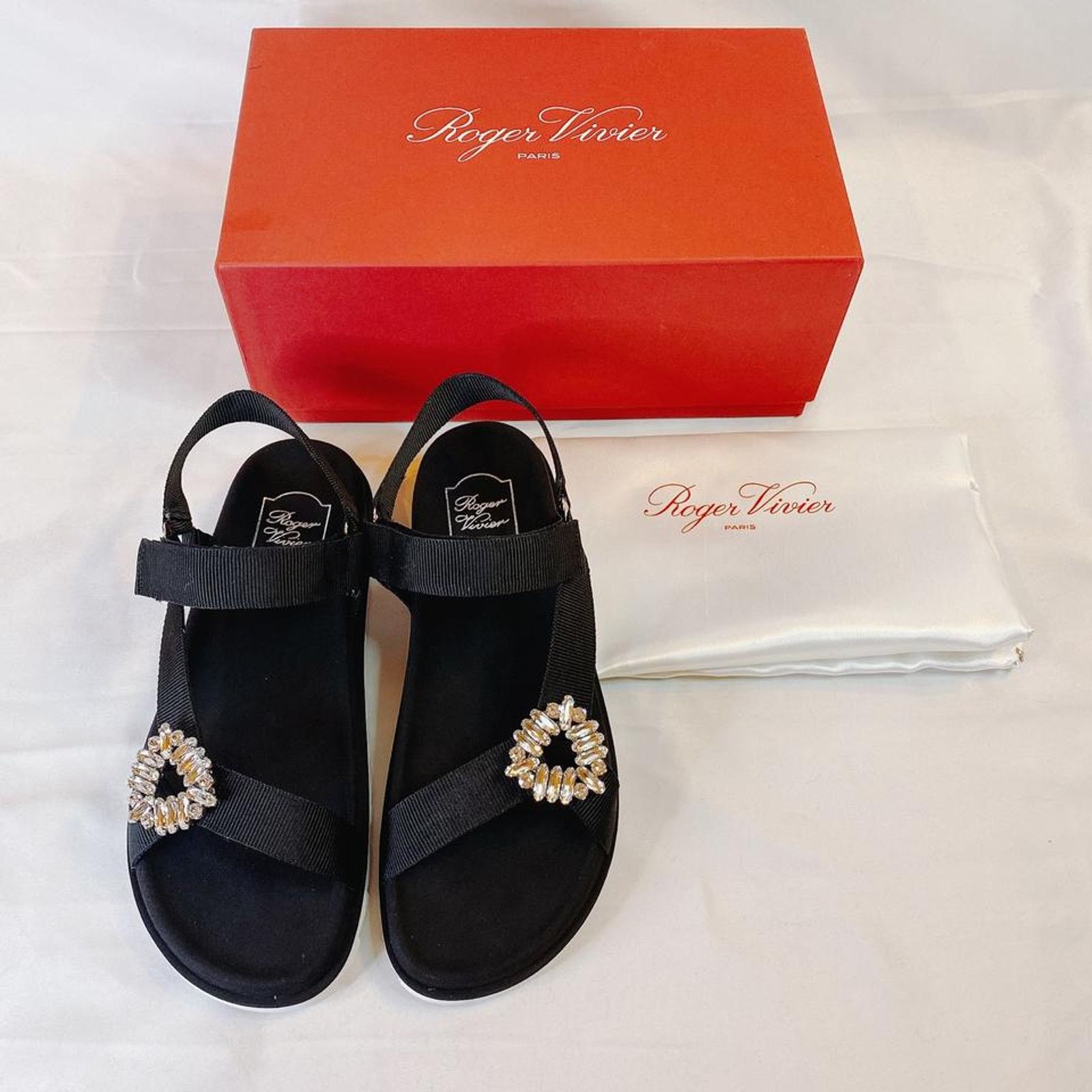 Roger Vivier Trekky viv crystal embellished sandals Size US 10 / IT 40 - 12 Thumbnail