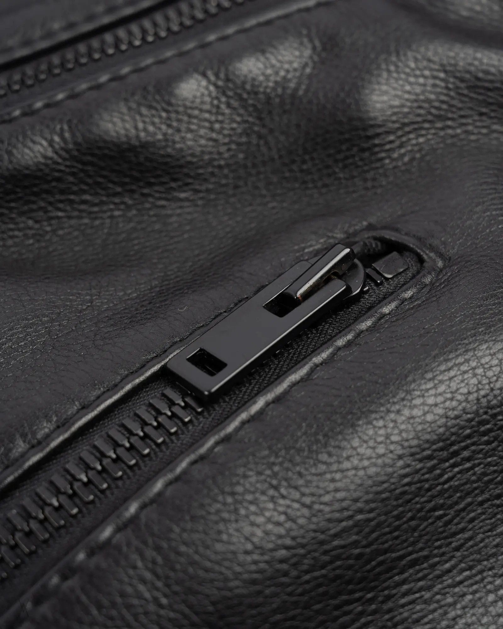Maison Margiela Maison Margiela All Black Leather 5 zip Jacket Size US L / EU 52-54 / 3 - 4 Thumbnail