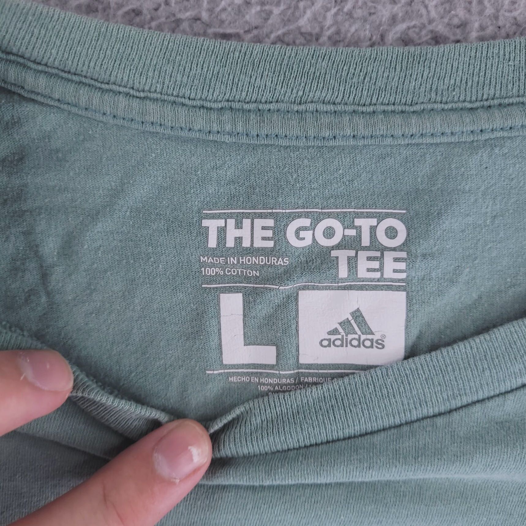 Adidas Adidas Shirt Mens Large Green Short Sleeve Graphic Go Tee Size US L / EU 52-54 / 3 - 3 Thumbnail