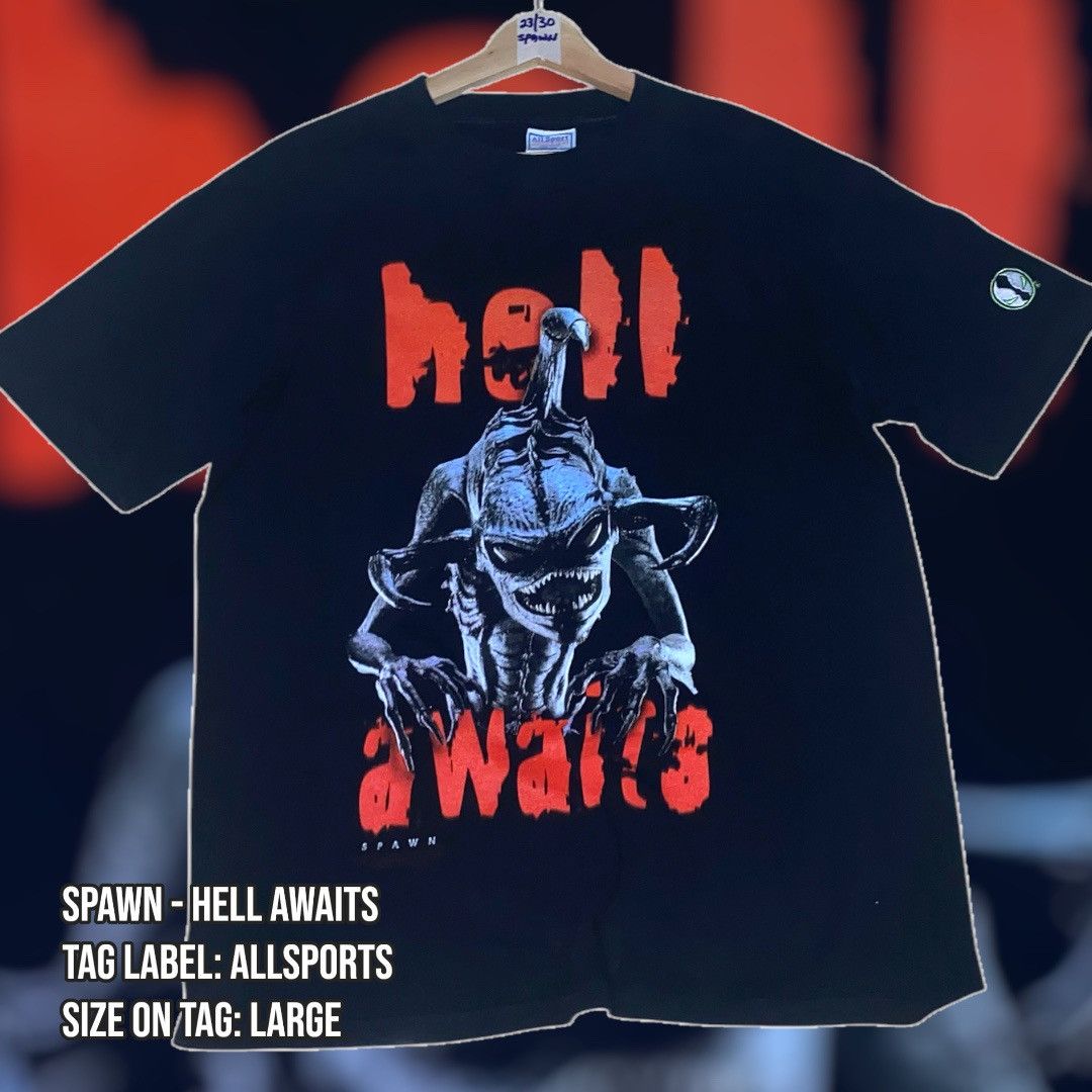 Vintage Spawn - Hell Awaits Tshirt Size US XL / EU 56 / 4 - 1 Thumbnail