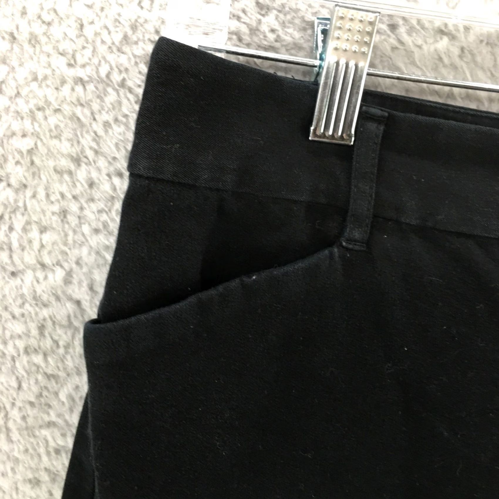 Eddie Bauer Eddie Bauer Chino Pants Womens 10 Black Straight Leg Flat Front Mid Rise Zip Fly Pants Size 32" / US 10 / IT 46 - 3 Thumbnail