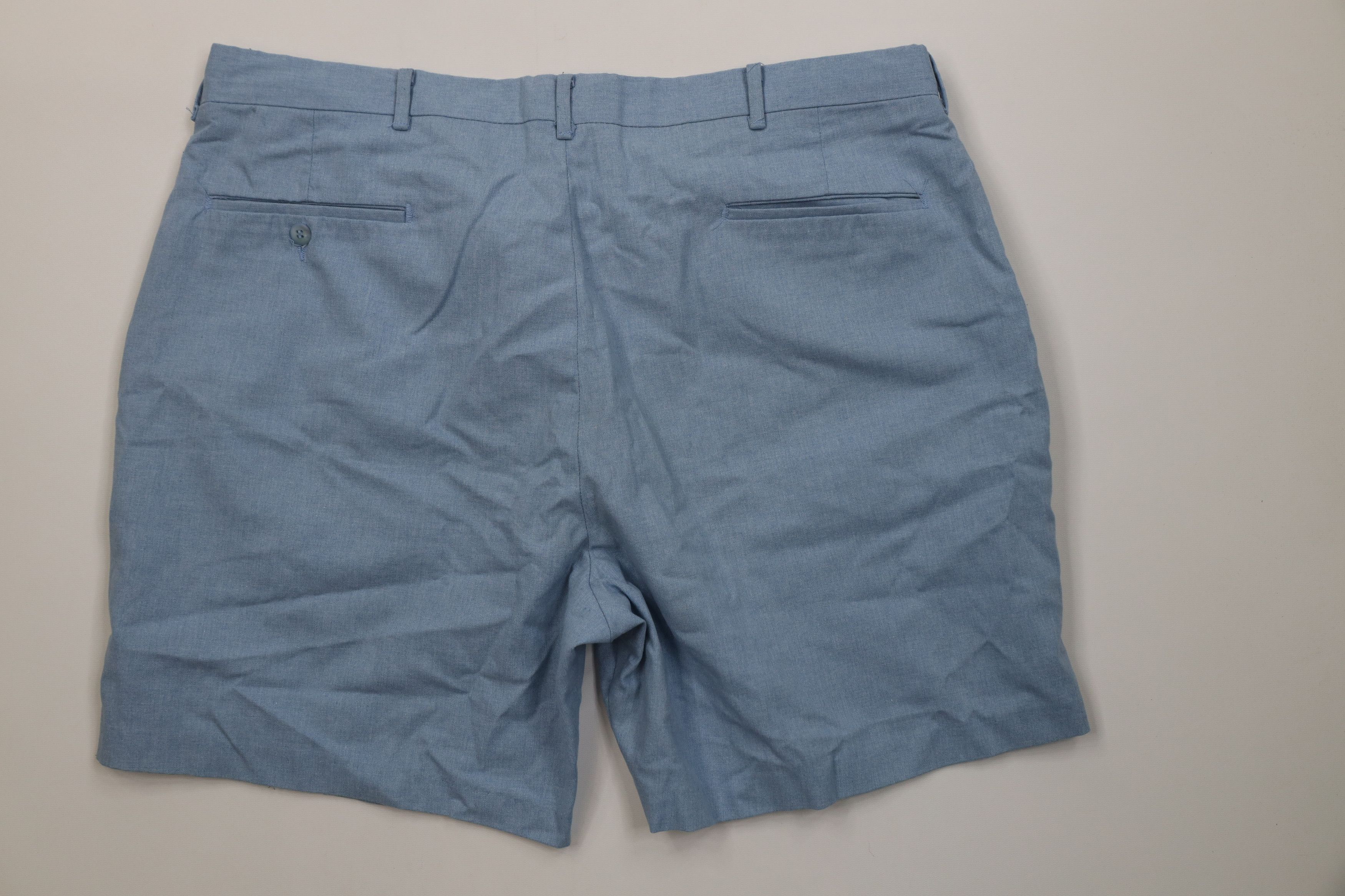 Vintage Vintage 90s Streetwear Above Knee Chino Shorts Blue USA Size US 38 / EU 54 - 9 Thumbnail