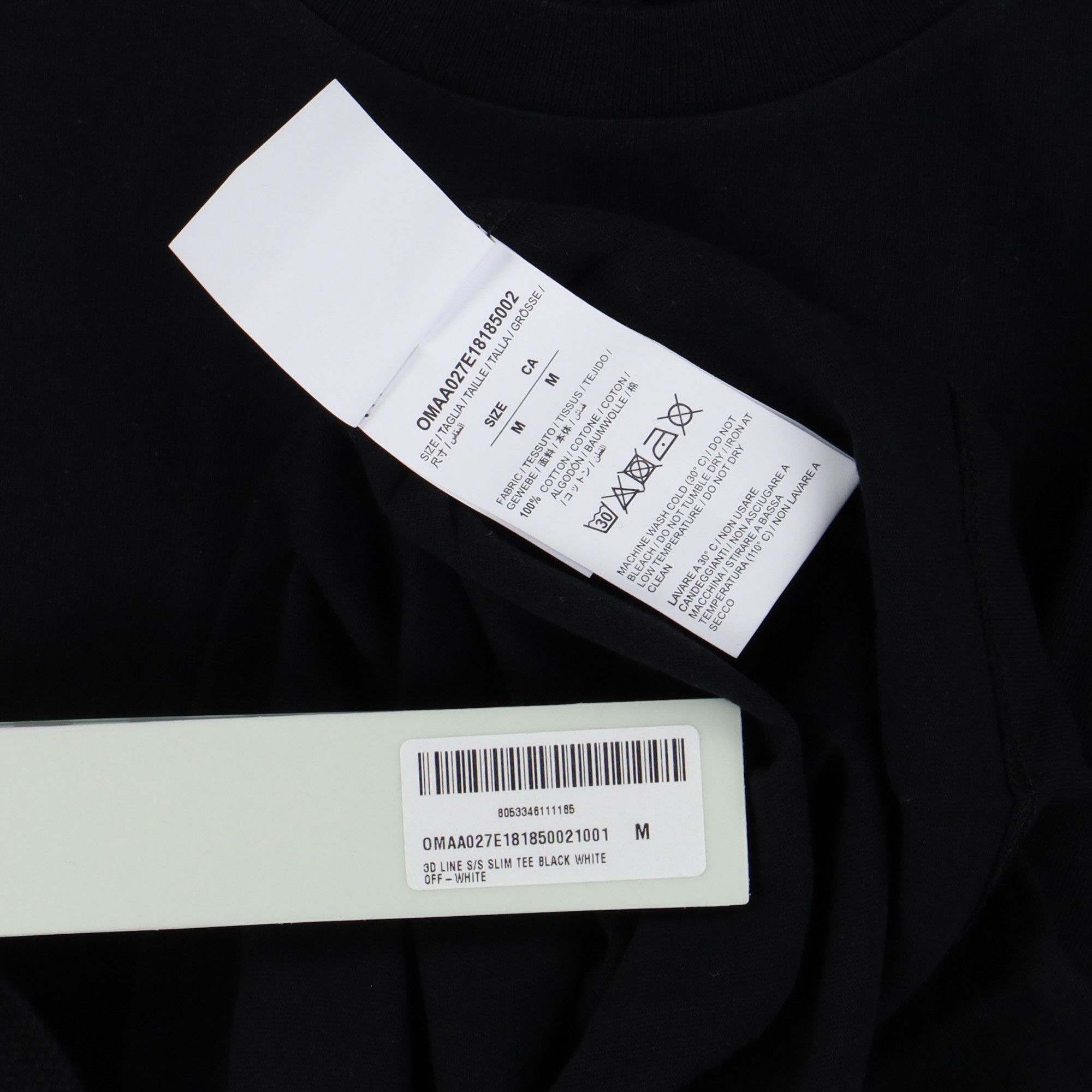 Off-White Black 3D Line Arrows T-Shirt Size M / US 6-8 / IT 42-44 - 8 Thumbnail