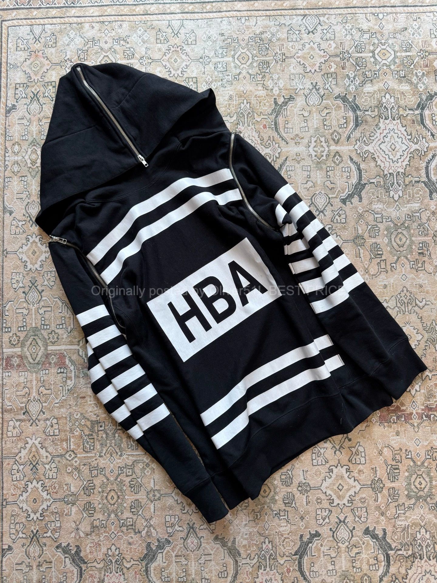 Anonymous Club × Hood By Air Hood By Air Zip Hoodie | Grailed