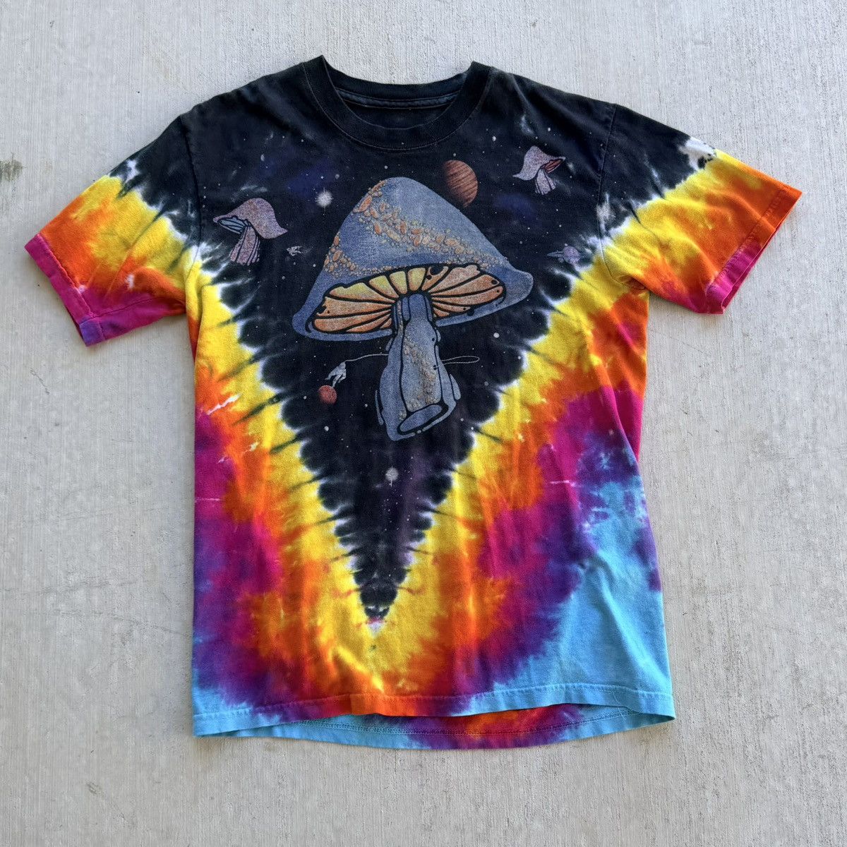 Liquid Blue Liquid Blue Mushroom T-Shirt Small Rainbow Tie Dye Space Size US S / EU 44-46 / 1 - 1 Thumbnail
