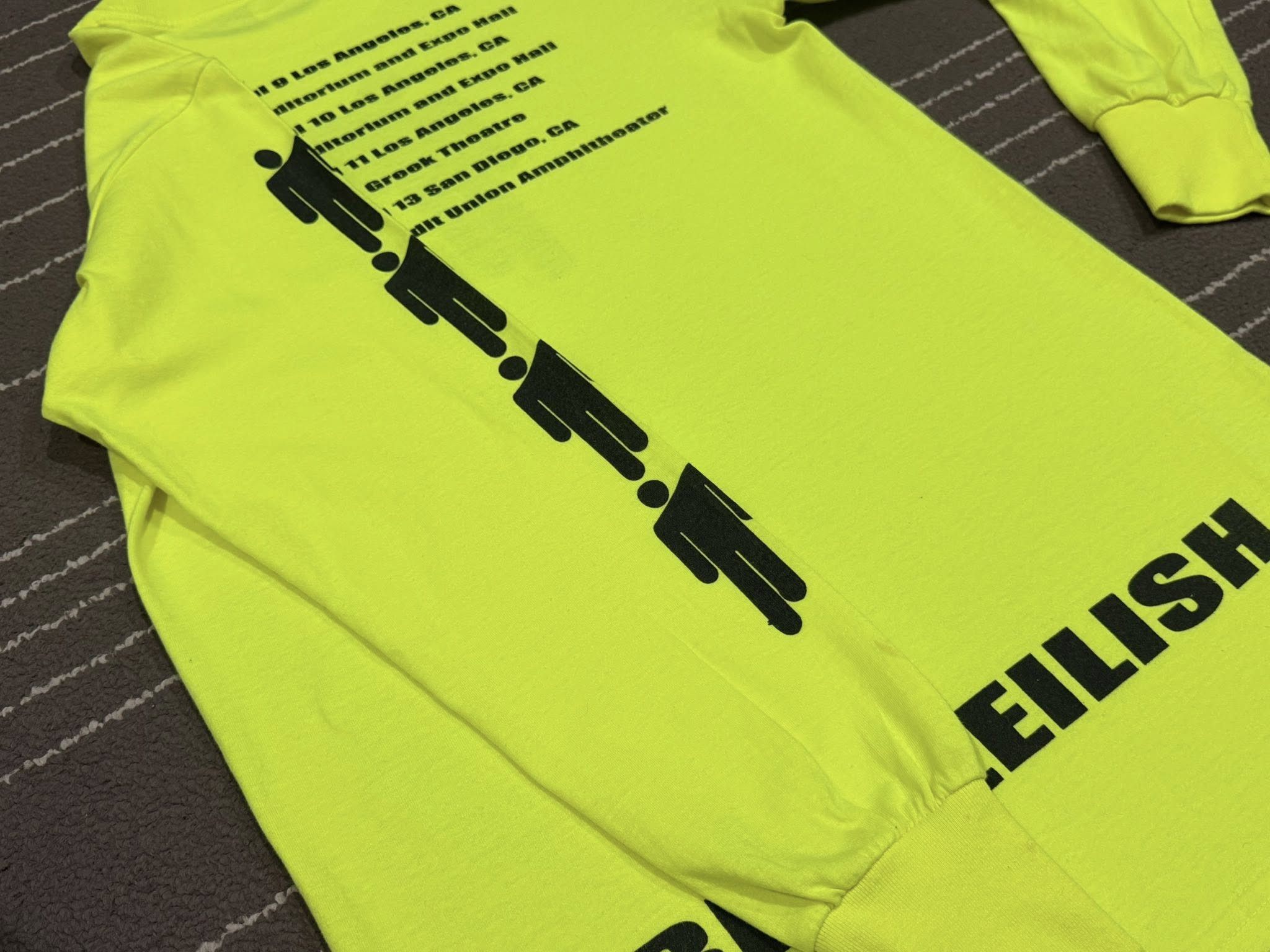Other BILLIEEILISH tour tshirt LS S 2748 Size US S / EU 44-46 / 1 - 7 Thumbnail