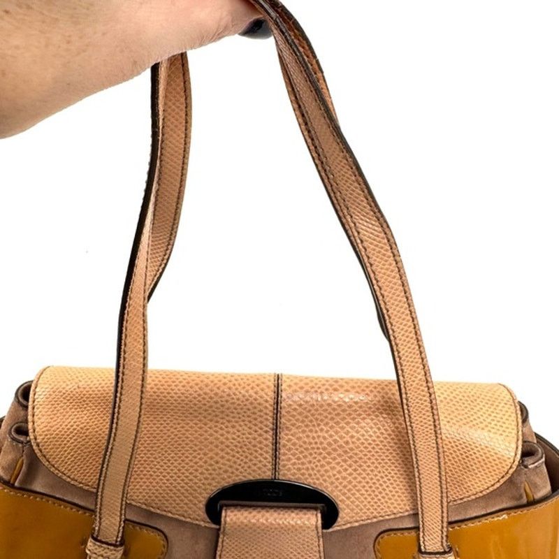 Tod's Tod’s suede/patent leather/ W exotic embossed leather Size ONE SIZE - 10 Thumbnail