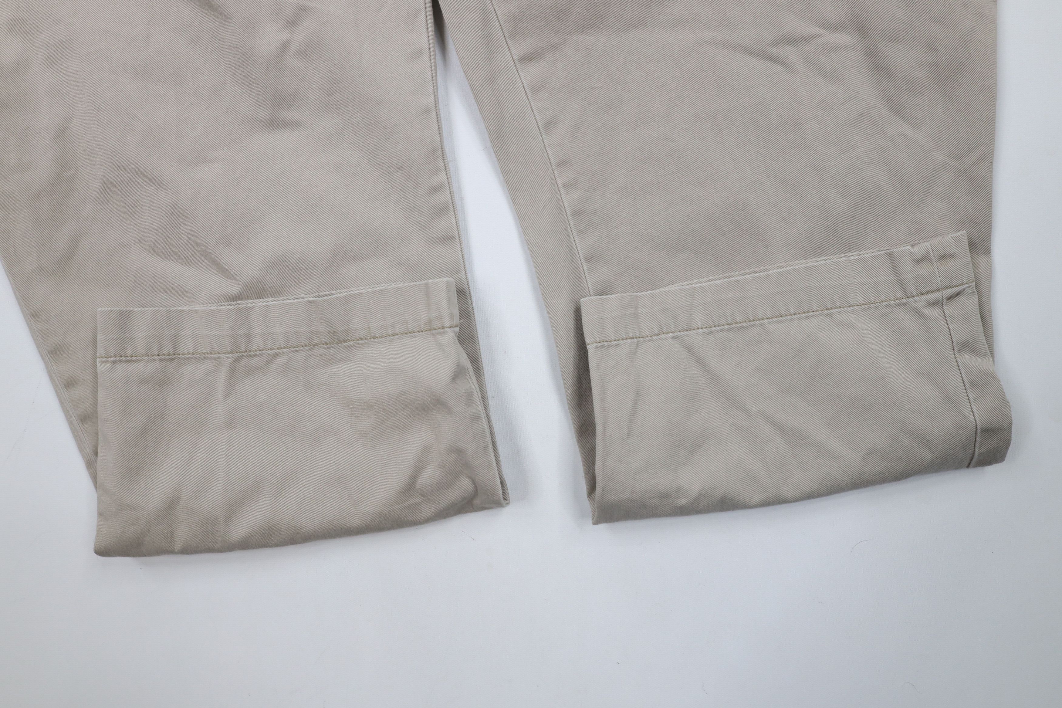Ralph Lauren × Vintage Vintage Ralph Lauren Wide Leg Chino Pants Beige Cotton Size US 44 / EU 60 - 7 Thumbnail