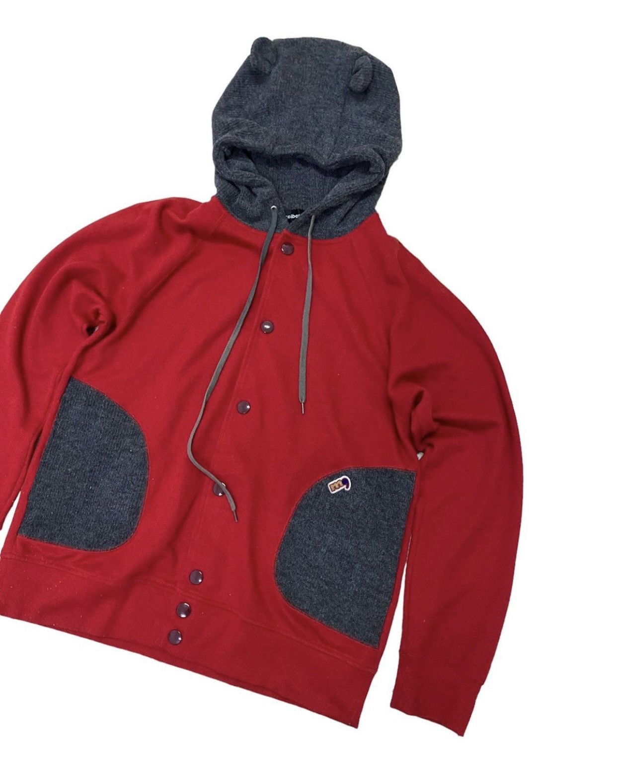Issey Miyake 💥Issey Miyake Hoodie Bear Button Jacket Size M / US 6-8 / IT 42-44 - 1 Thumbnail