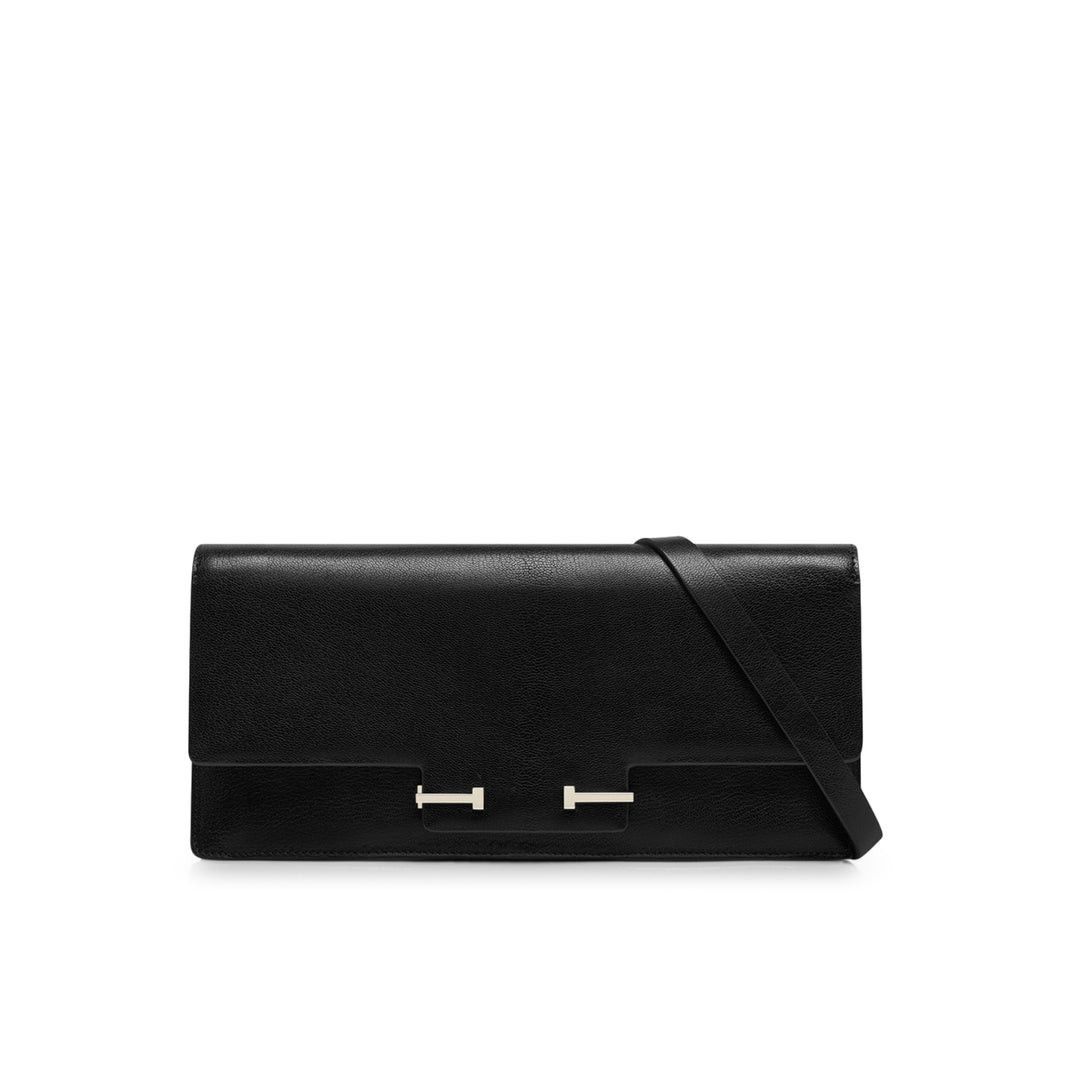 Tom Ford TOM FORD Aube Black Leather Shoulder Bag New Size ONE SIZE - 1 Thumbnail