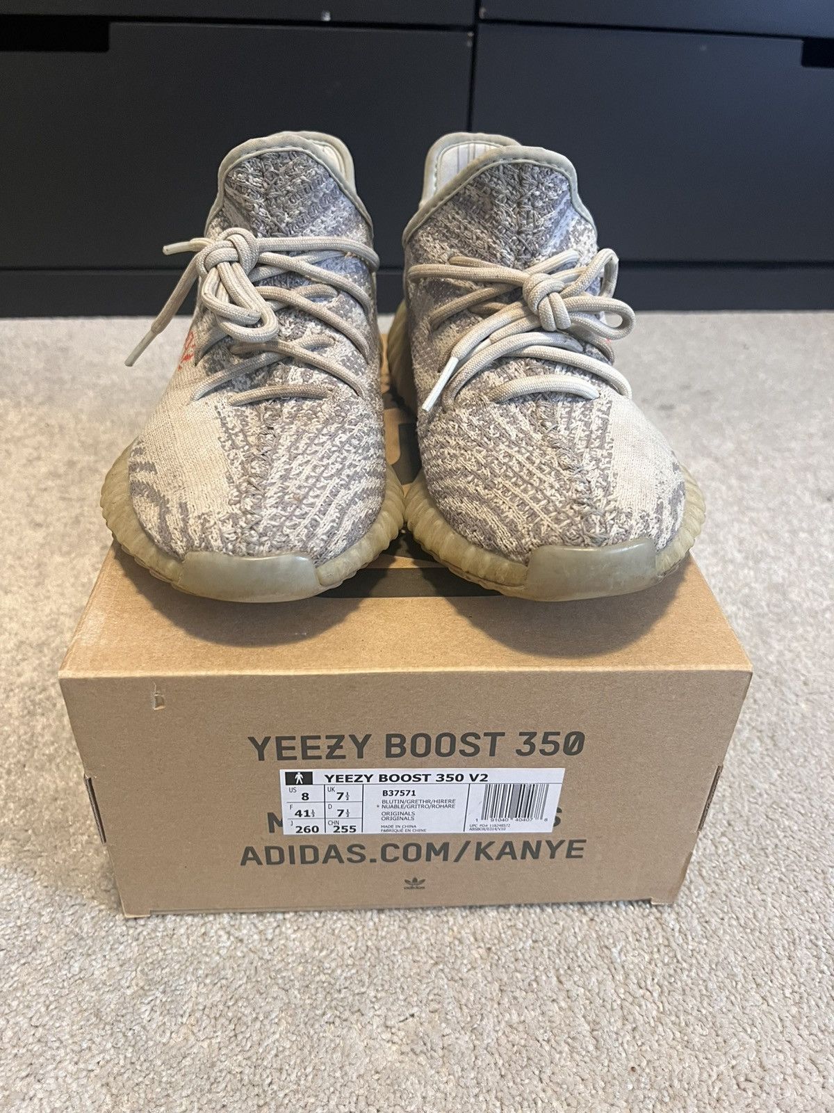 Yeezy Adidas Yeezy Boost 350 V2 ‘Blue Tint’ (2017) Size US 8 / EU 41 - 1 Thumbnail