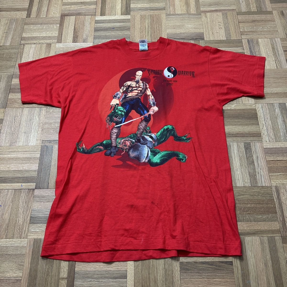 Fruit Of The Loom Vintage Shadow Warrior tee Size US XL / EU 56 / 4 - 1 Thumbnail