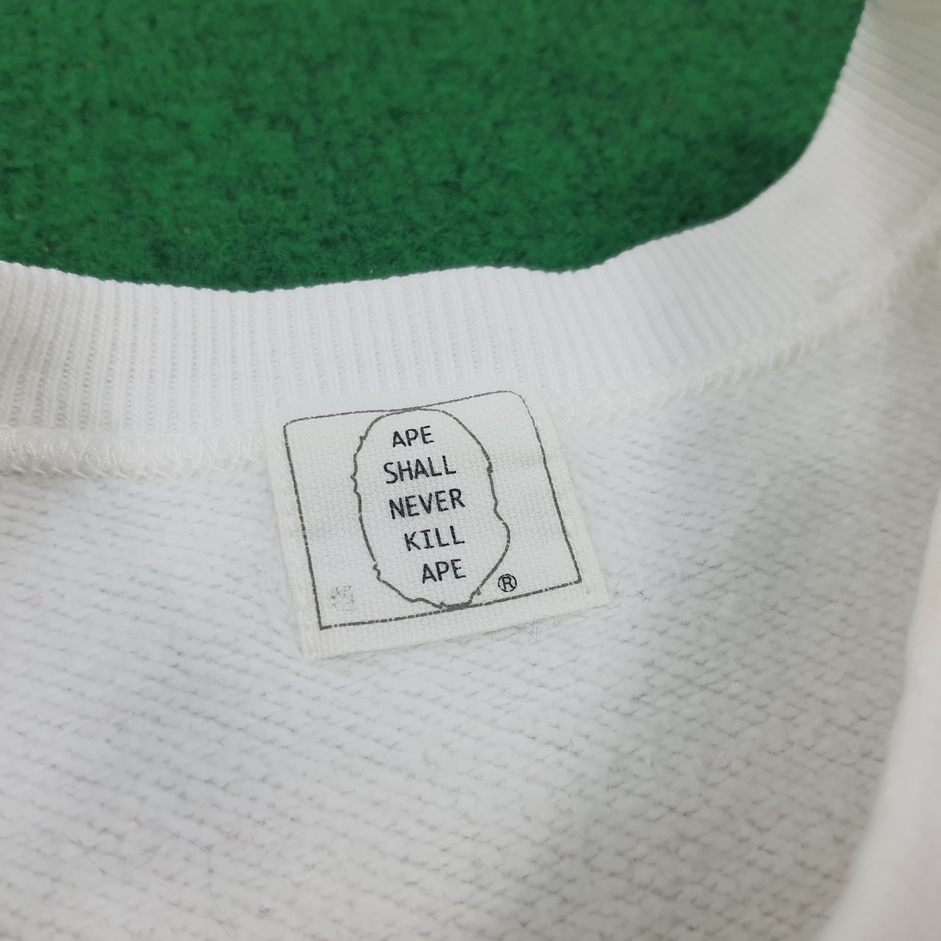 Bape × Vintage Vintage A Bathing Ape APE Japan Streetwear Boxy Sweatshirts Size US L / EU 52-54 / 3 - 5 Thumbnail