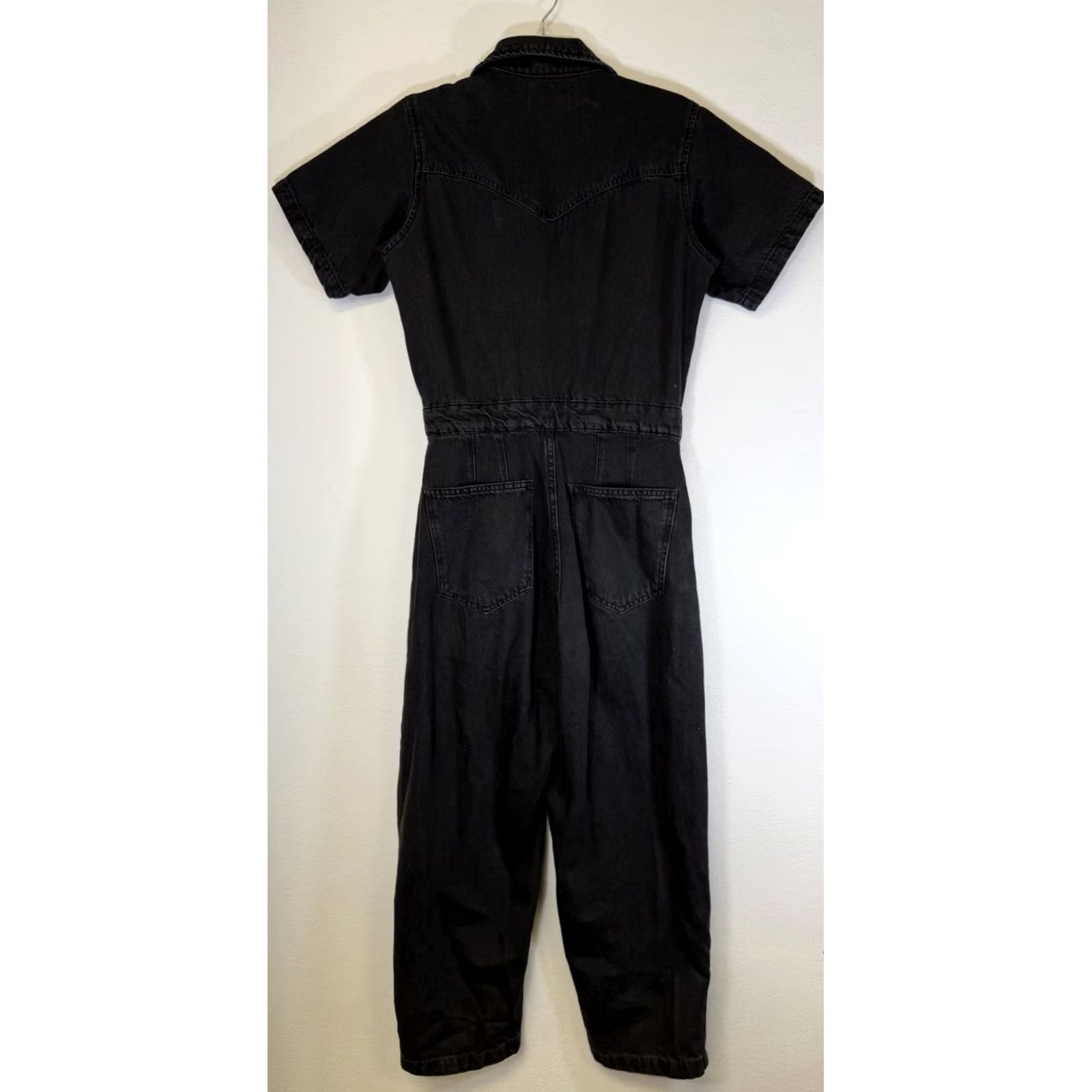Vintage We The Free Jumpsuit Womens S Black People Marci Denim Women Size Glory Size 28" / US 6 / IT 42 - 2 Thumbnail