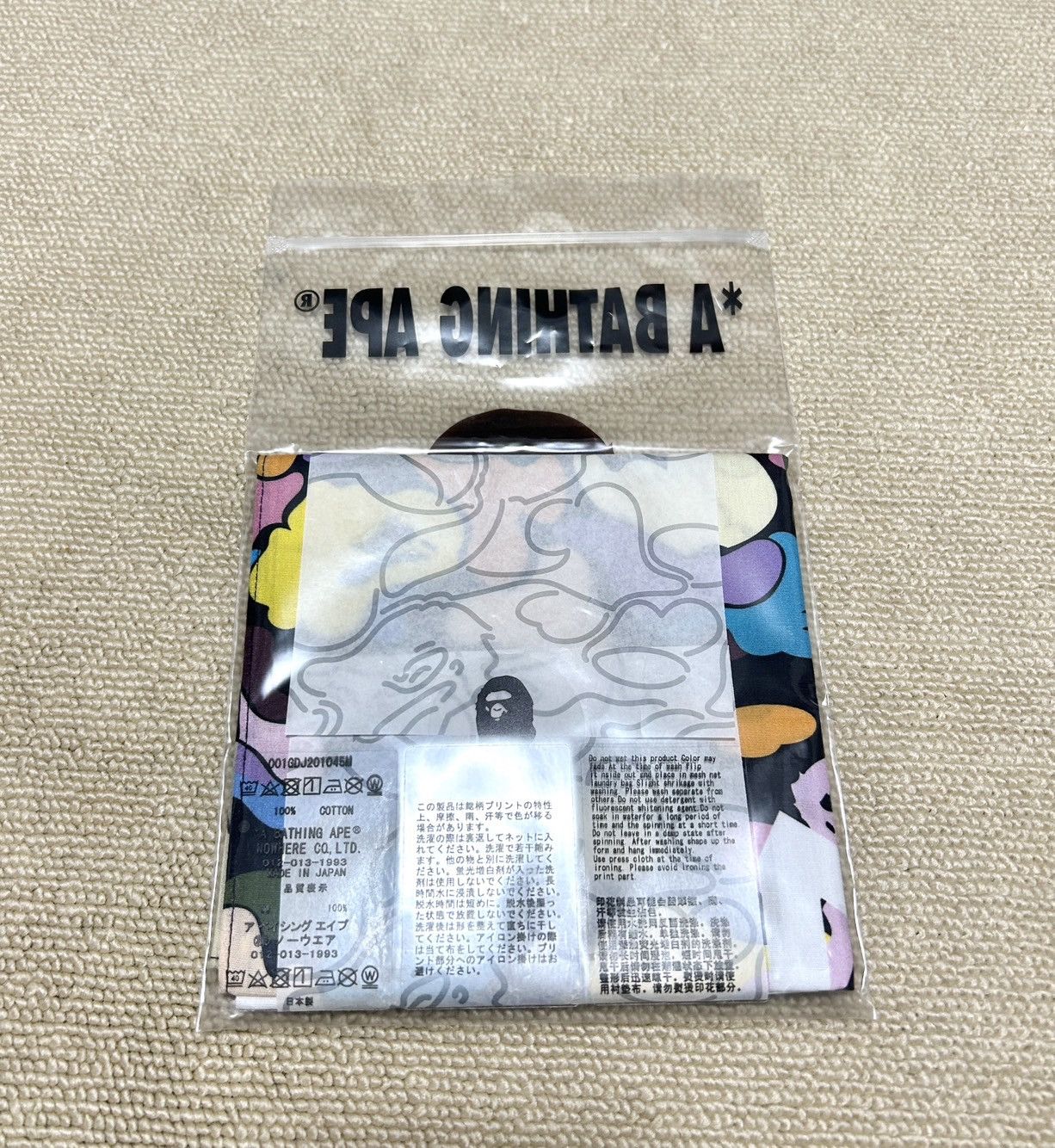 Bape NEW BAPE MULTI CAMO NYC LOGO BANDANA Size ONE SIZE - 3 Thumbnail