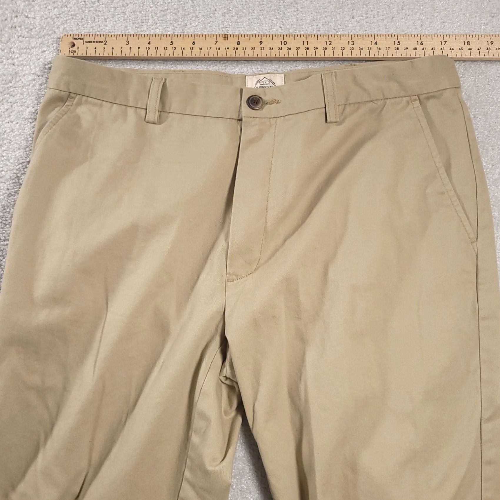 Vintage St. John's Bay Khaki Pants Men's 36X32 Classic Easy Care Chino Tapered Leg Beige Size US 36 / EU 52 - 4 Thumbnail