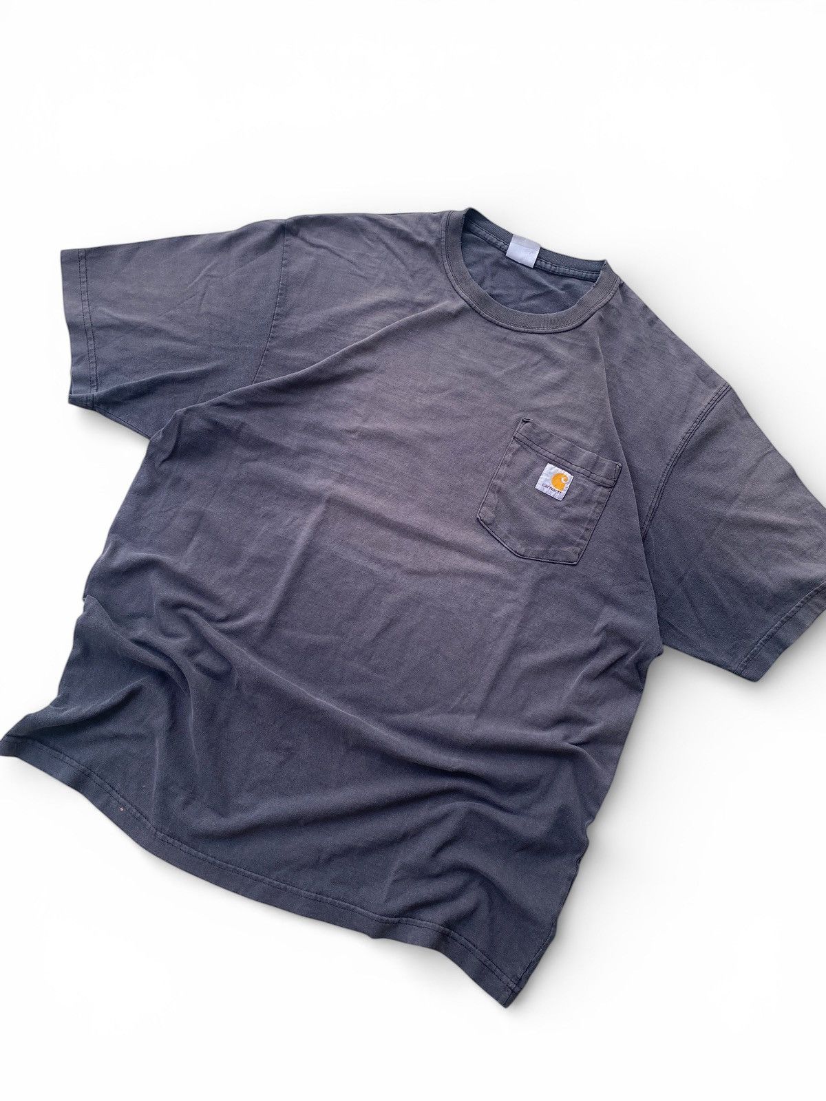 Carhartt Vintage Carhartt Pocket T-Shirt Black Faded Workwear Tee Size US L / EU 52-54 / 3 - 6 Thumbnail