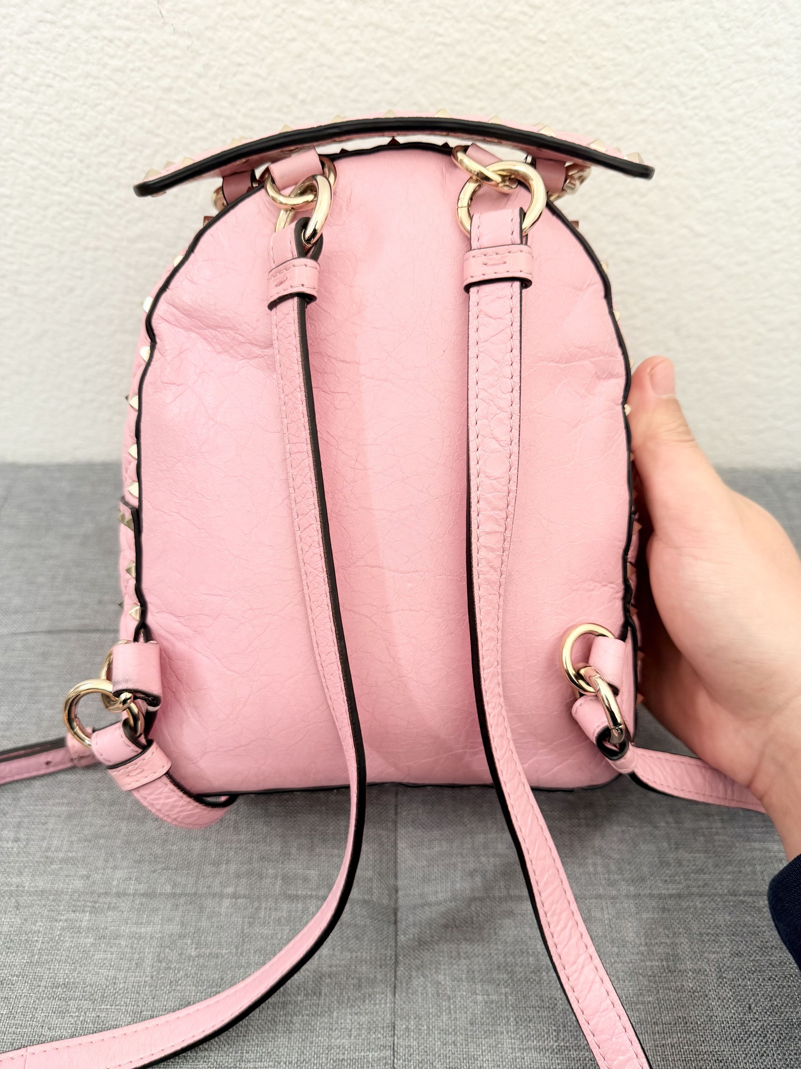 Other Authentic Valentino Rockstud Pink Mini Backpack Size ONE SIZE - 5 Thumbnail