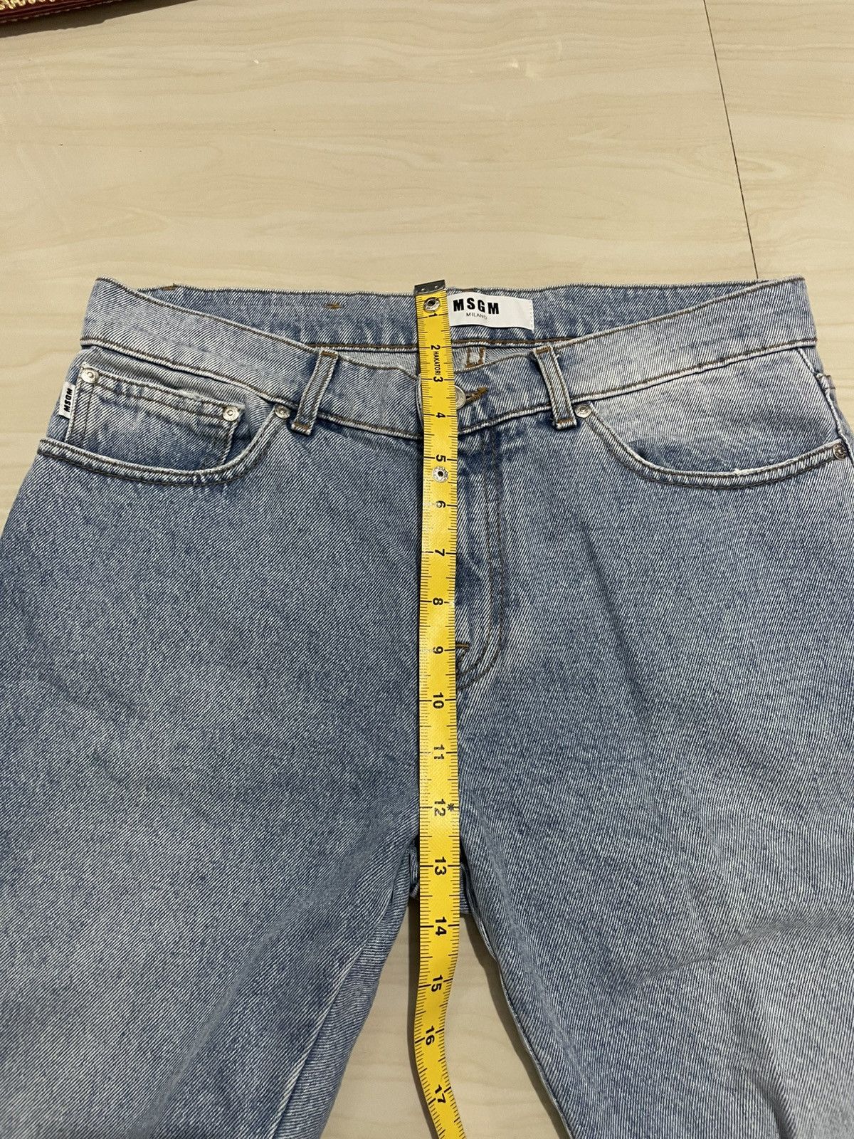 MSGM MSGM MILANO DENIM FADED DISTRESSED Size US 31 - 11 Thumbnail