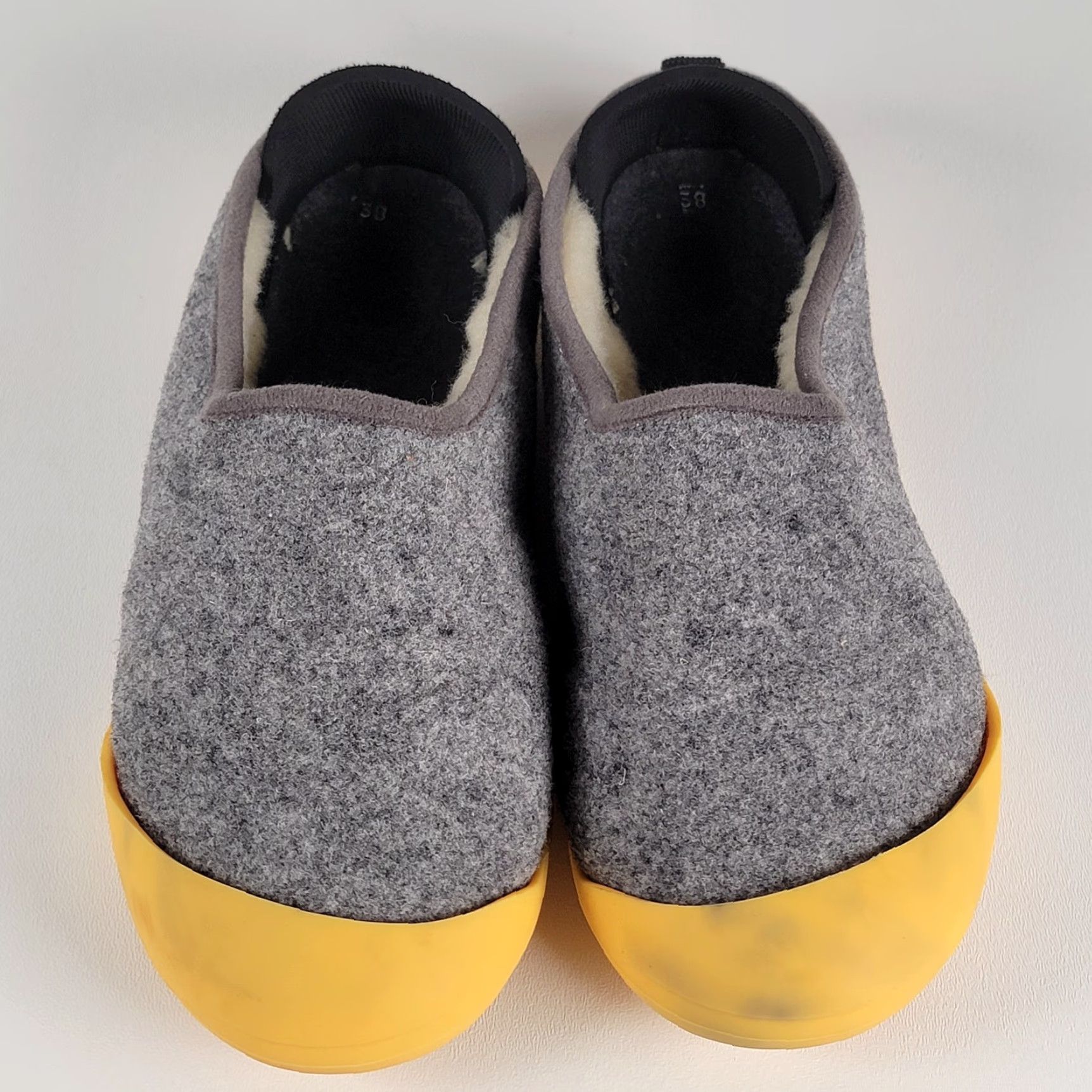 Vintage VINTAGE Mahabis Classic Slippers Women 7.5 EU38 Gray Yellow Indoor Outdoor Soles Slipper Slip-On Comfort Lined Textile Upper Size ONE SIZE - 2 Thumbnail
