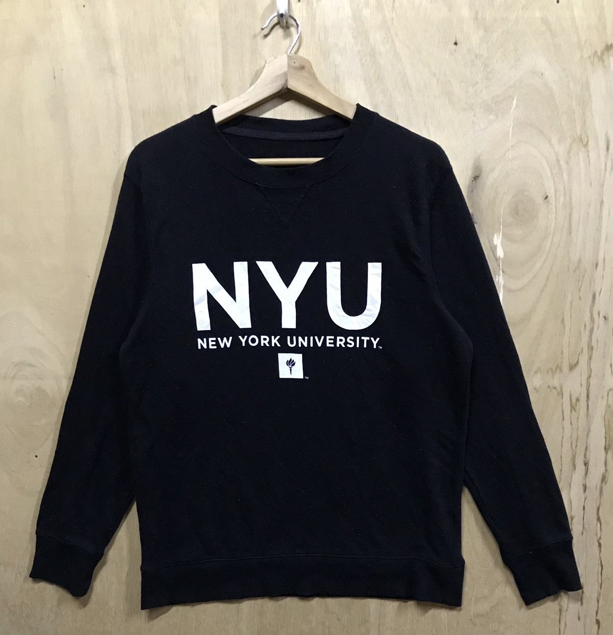 image of Gu New York University Sweatshirts in Black, Men's (Size Large)