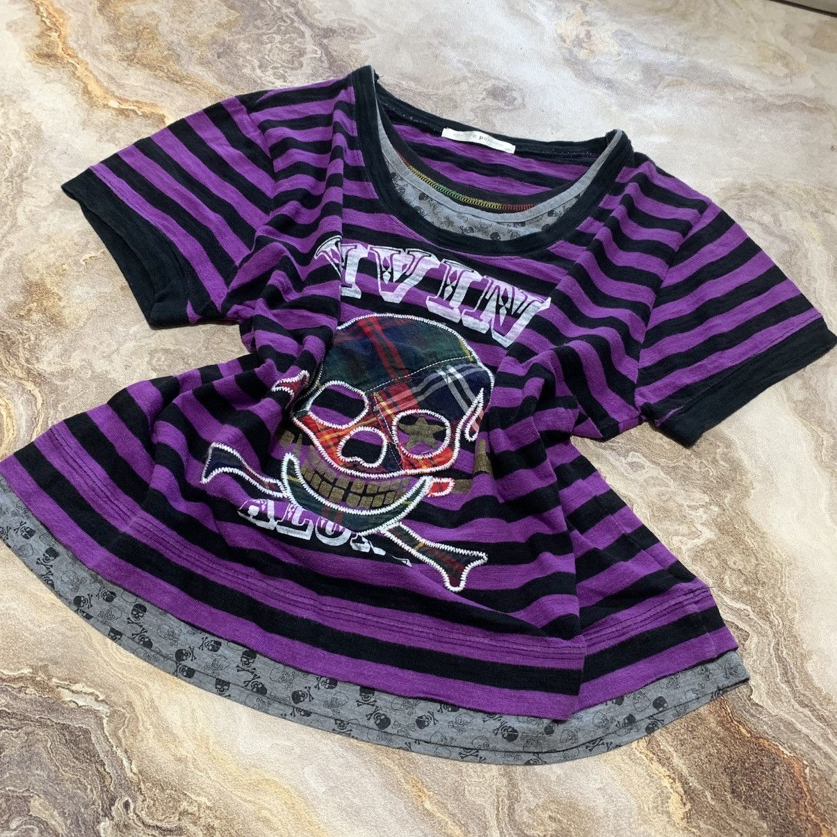 Japanese Brand 2000s Sucure Pomme Living Alone Cross Skull V-keii Lgb Style Size M / US 6-8 / IT 42-44 - 2 Thumbnail