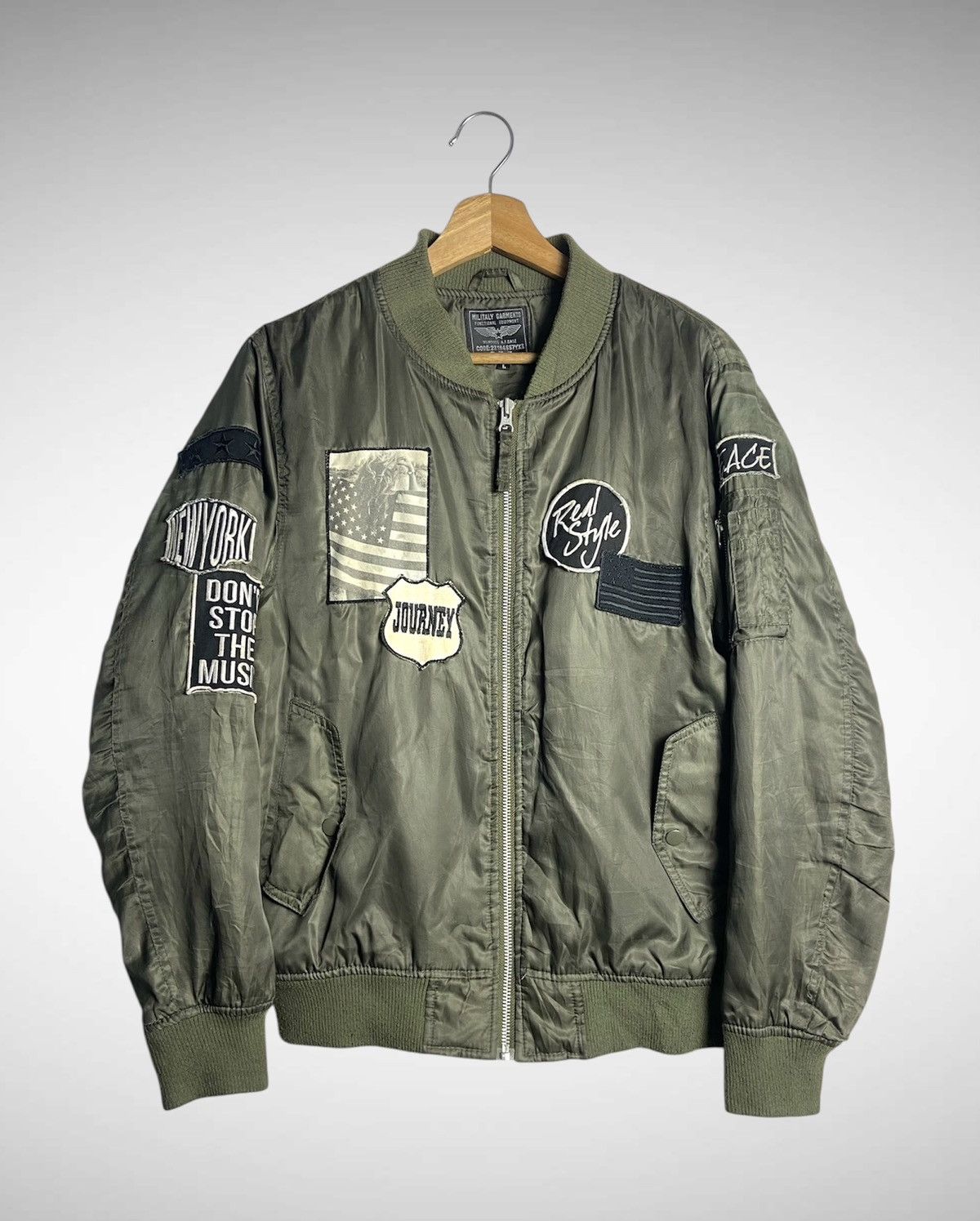 Alpha Industries G.R.F Military Garment Bomber Jacket Size US L / EU 52-54 / 3 - 1 Thumbnail