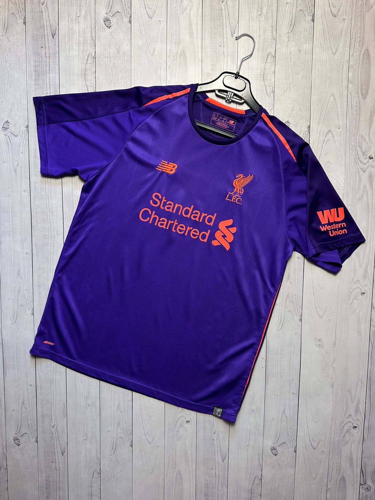 Vintage Purple Soccer Jersey Liverpool size XL away rare