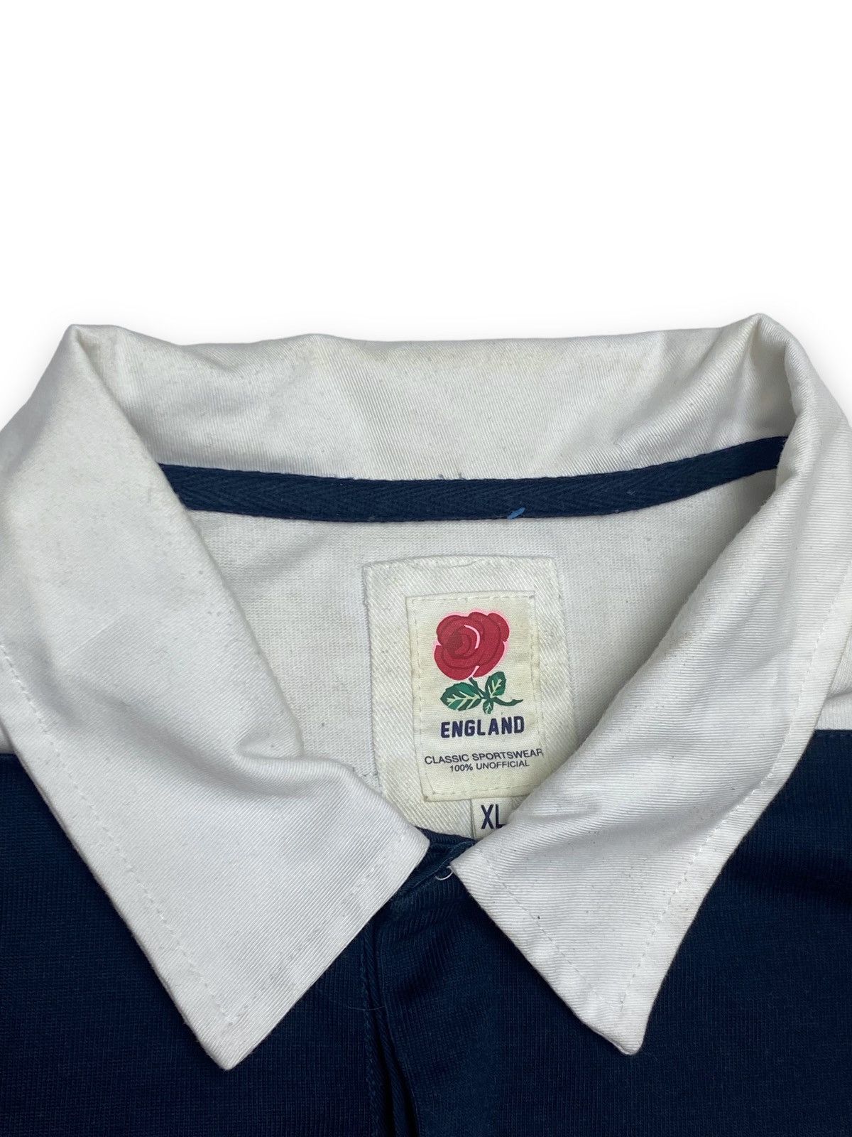 Vintage Vintage ENGLAND RUGBY Striped Sweatshirt N 15 Size US XL / EU 56 / 4 - 3 Thumbnail