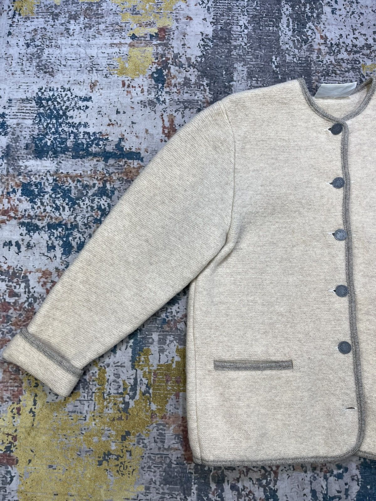 GIESSWEIN Vintage Giesswein Pure Virgin Wool Cardigan Sweater Size XL / US 12-14 / IT 48-50 - 10 Thumbnail