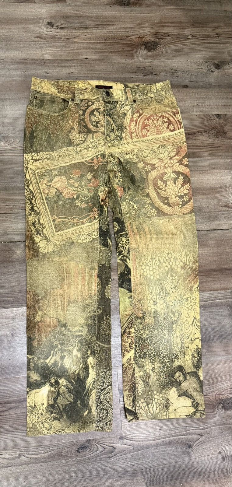 Roberto Cavalli Roberto Cavalli vintage Renaissance Y2K vintage pants Size US 36 / EU 52 - 1 Thumbnail