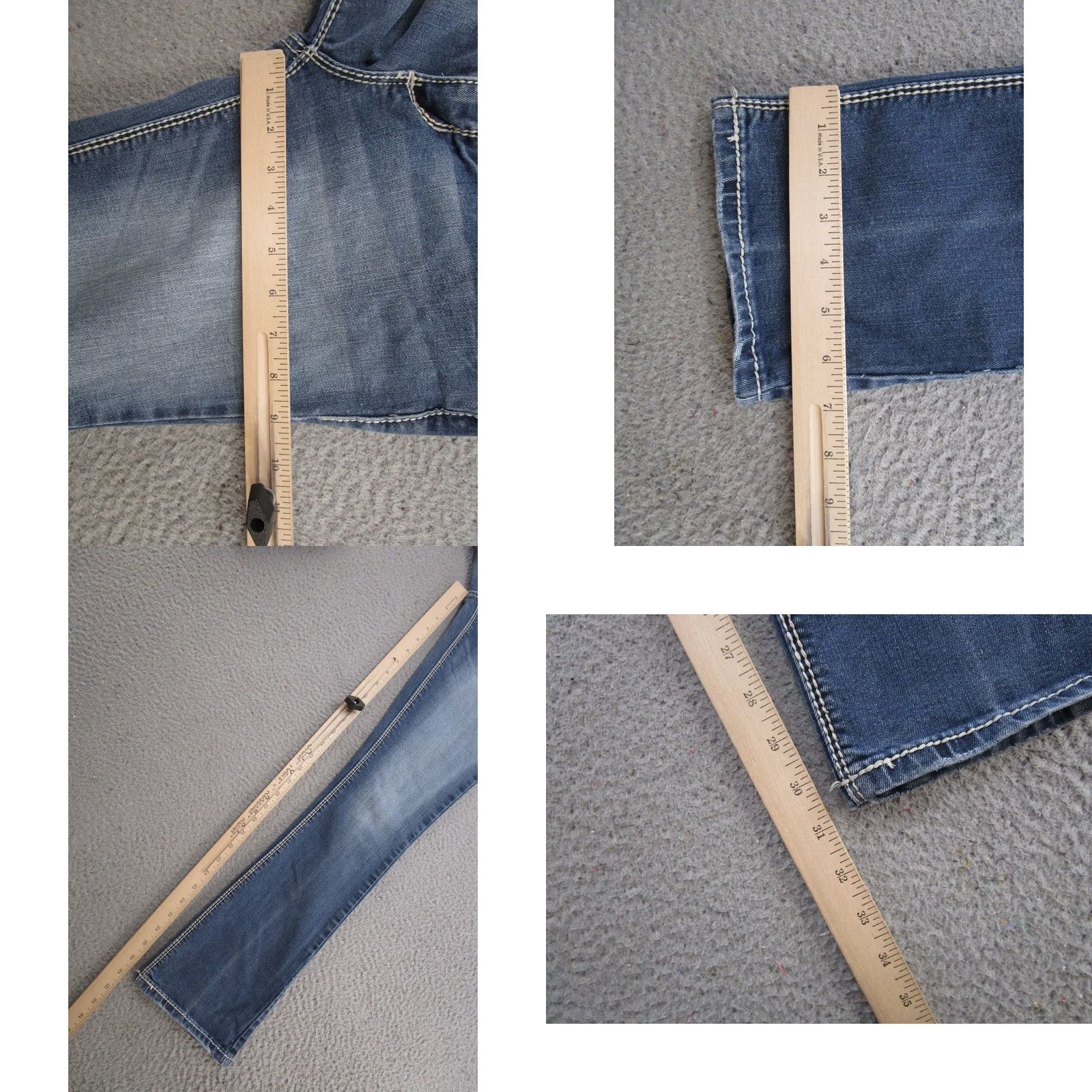 Vintage Maurices Womens Bootcut Jeans 5-Pocket Stretch Denim Size 2 Medium Wash blue Regular Womens Size 26" / US 2 / IT 38 - 8 Thumbnail