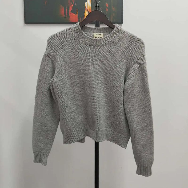 Acne Studios Acne Studios Women's Gray Wool Knit Sweater Size XS / US 0-2 / IT 36-38 - 1 Thumbnail