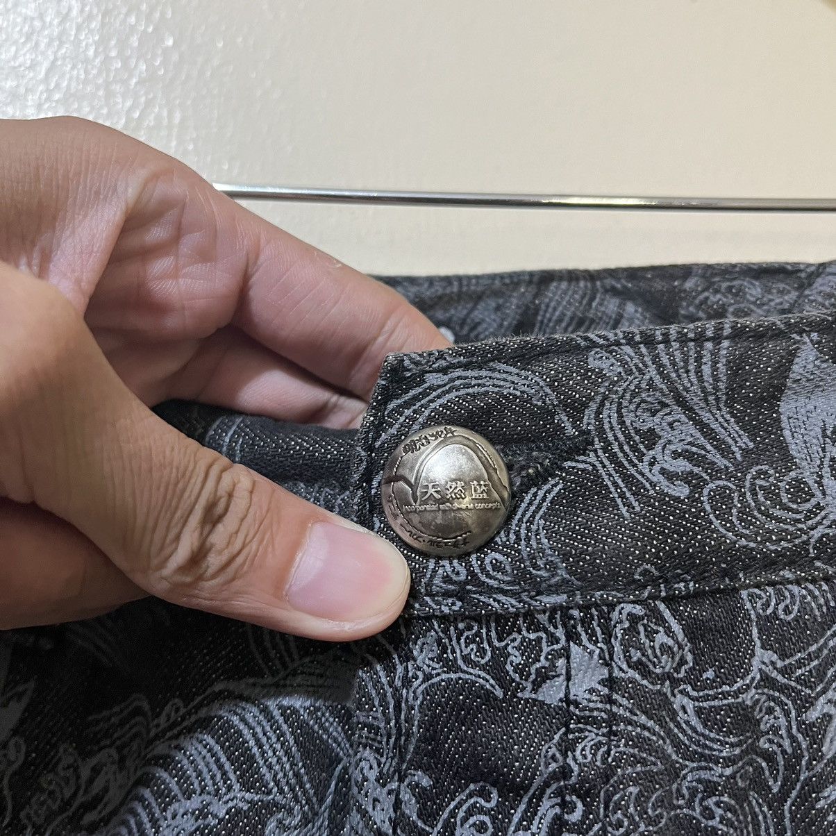 Japanese Brand Korse by Rei Takahashi Koi Fish Button Fly Denim Pants Size US 32 / EU 48 - 8 Thumbnail