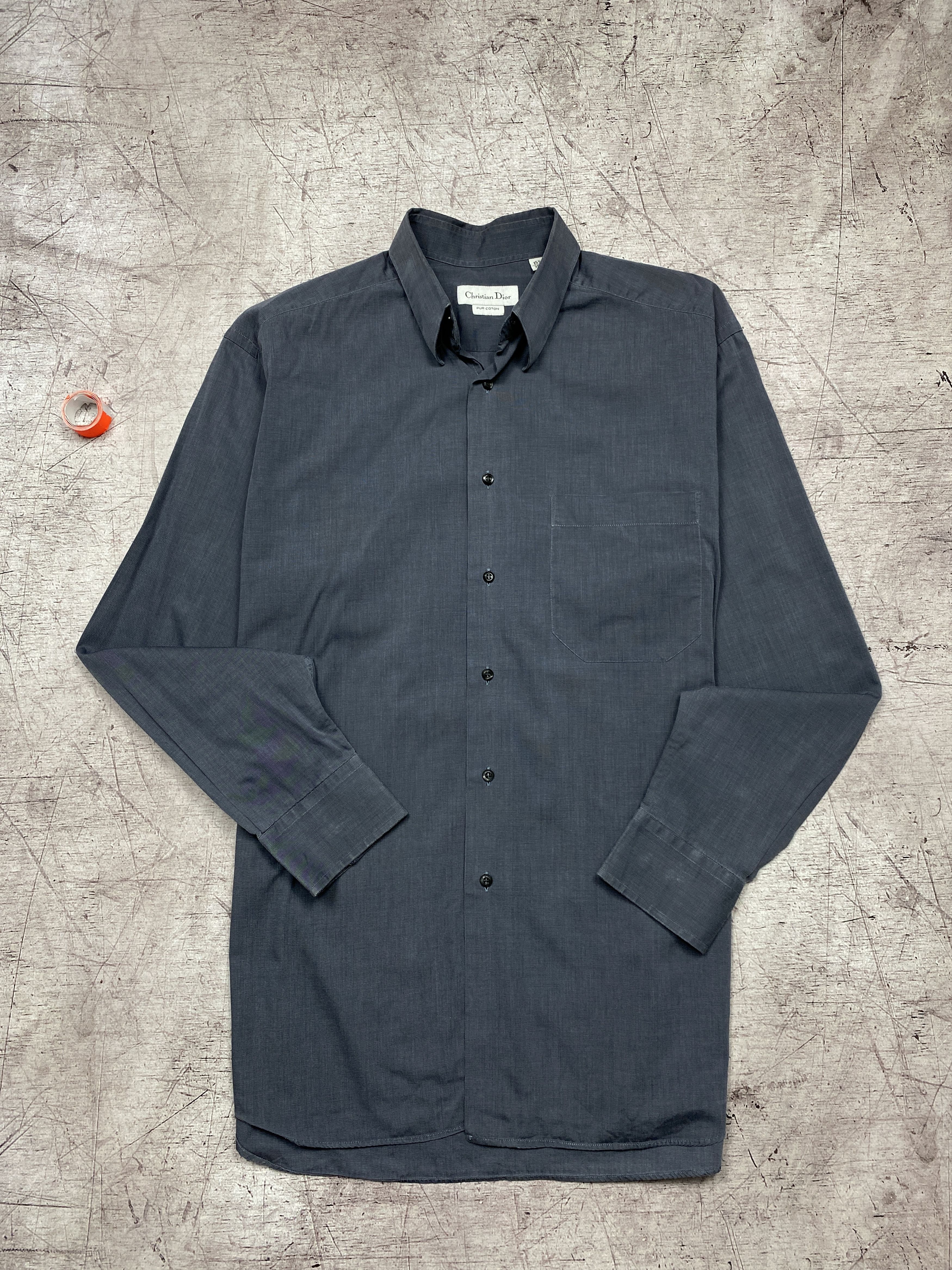 Christian Dior Vintage Mens Long Sleeve Shirt