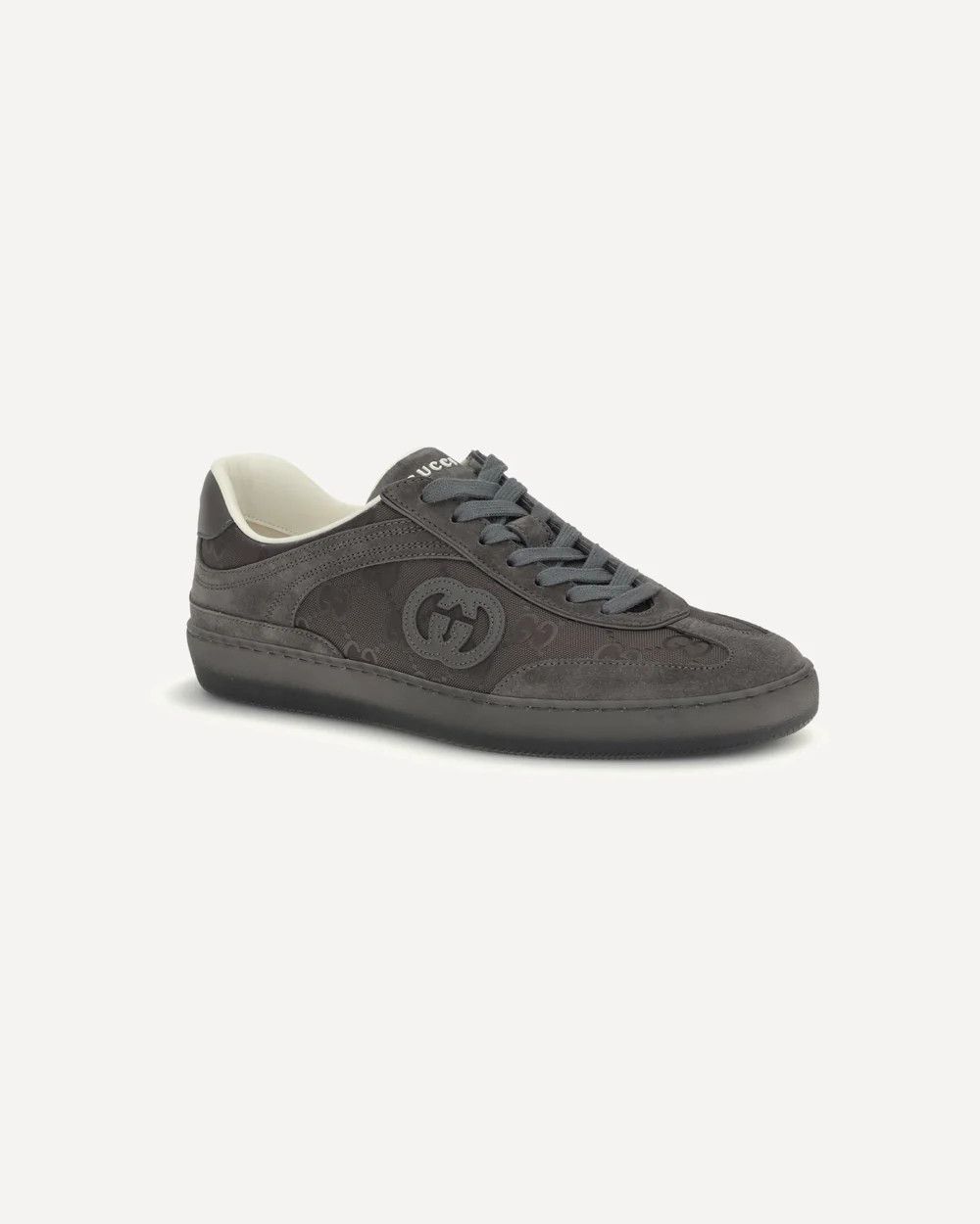 Gucci o1loc1c0326 813686 Men's G75 Sneakers in Dark Grey Size US 7.5 / EU 40-41 - 2 Thumbnail