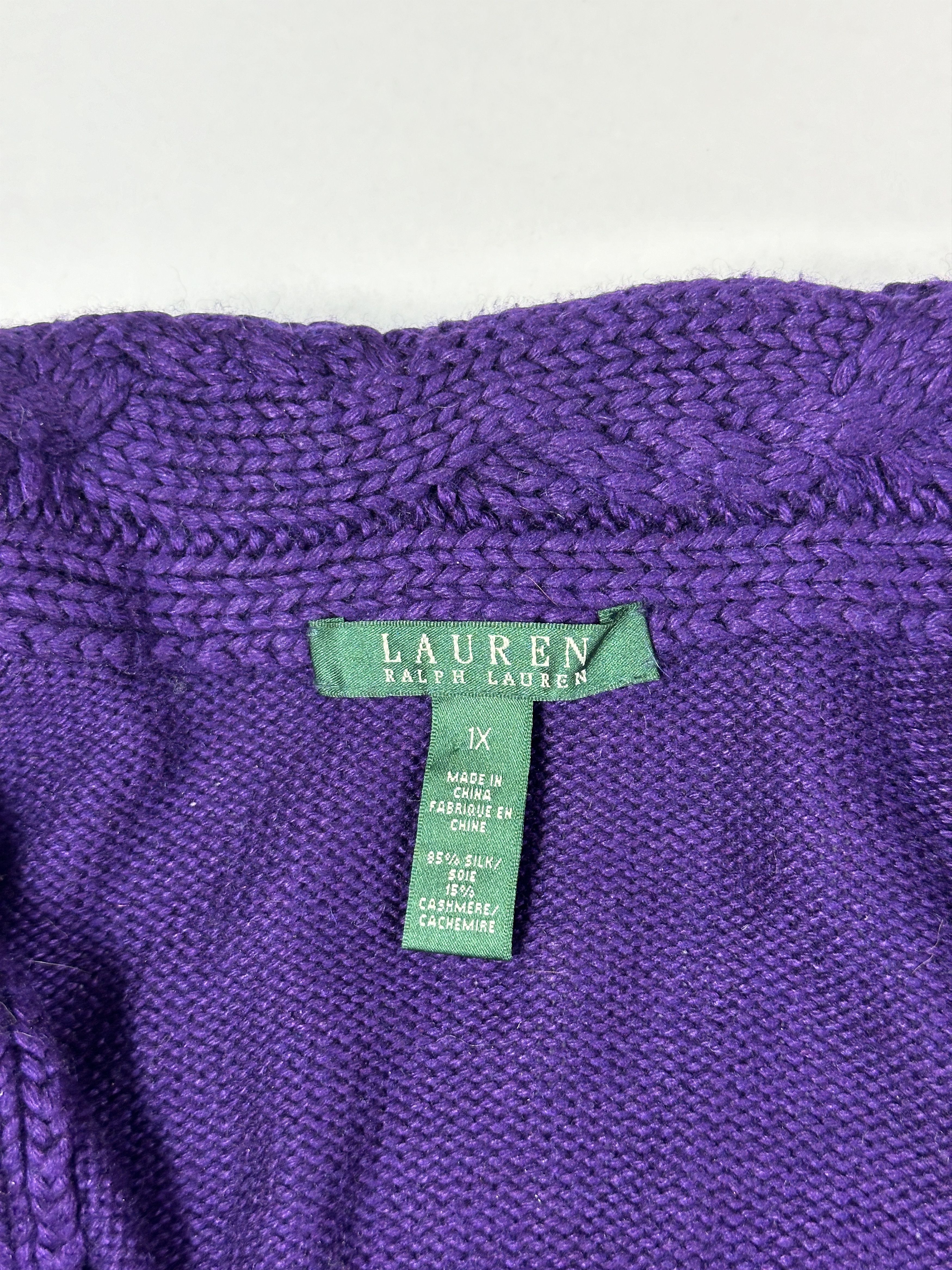 Lauren Ralph Lauren × Polo Ralph Lauren × Ralph Lauren Lauren RALPH LAUREN Silk Cashmere Cardigan Size 1x S M L XL Size XL / US 12-14 / IT 48-50 - 6 Thumbnail