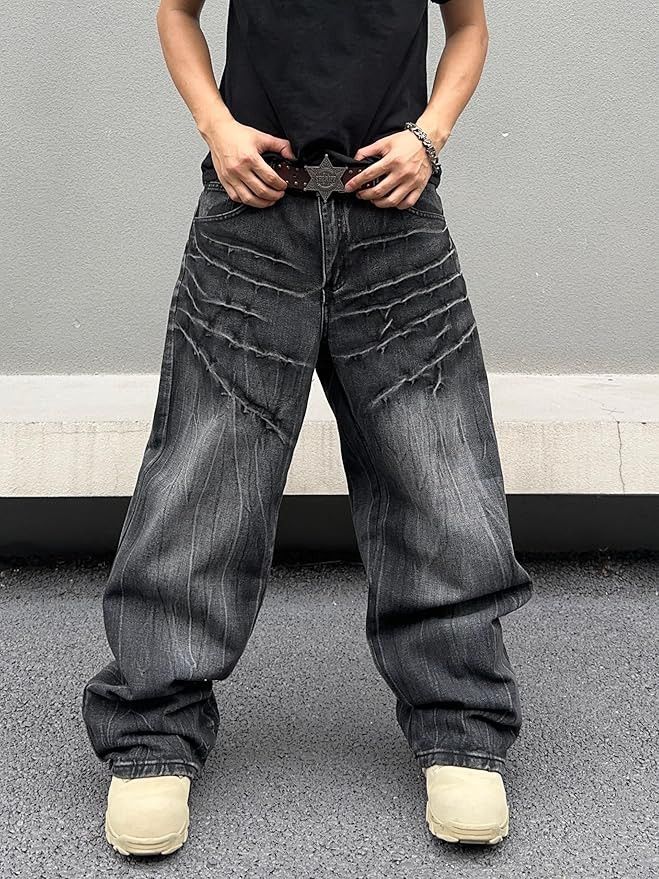 Japanese Brand (QUALITY) Opium Japanese streetwear inspired black jeans Size US 36 / EU 52 - 2 Thumbnail