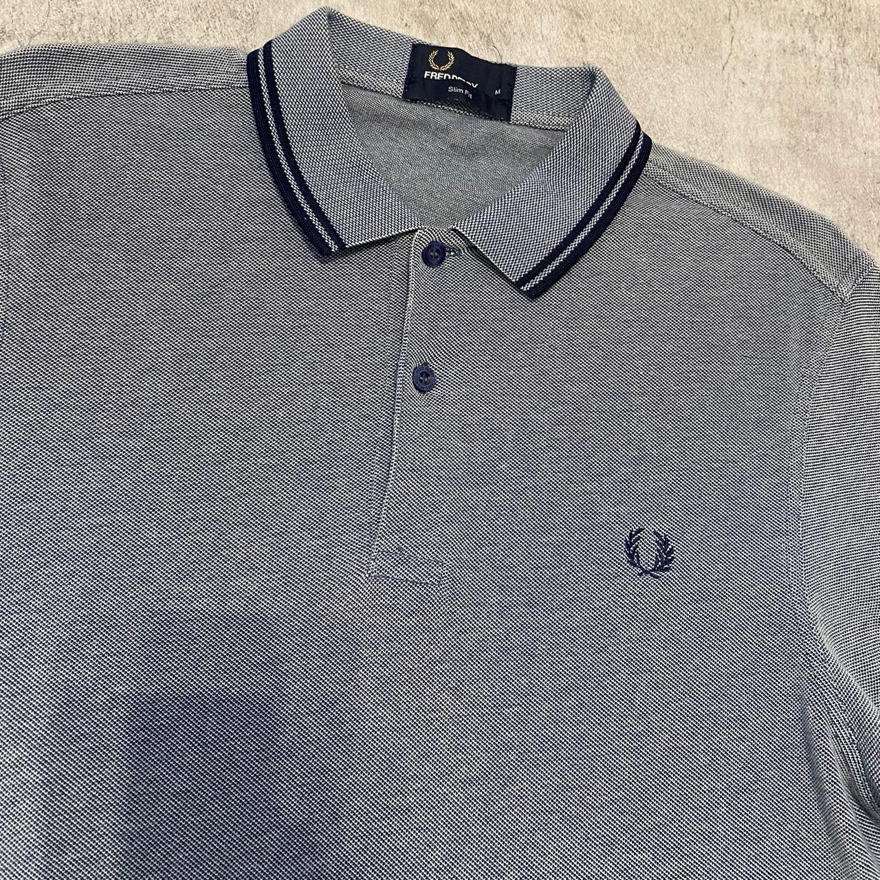 Fred Perry Grey Fred Perry polo shirt with embroidered logo Size US S / EU 44-46 / 1 - 2 Thumbnail