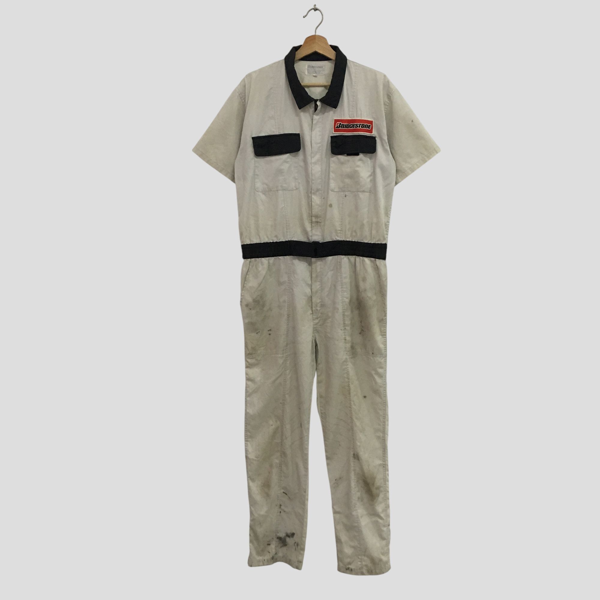 Japanese Brand Vintage 90's Heavy Used Bridgestone Japan Motorsport Racing Size US 34 / EU 50 - 2 Thumbnail