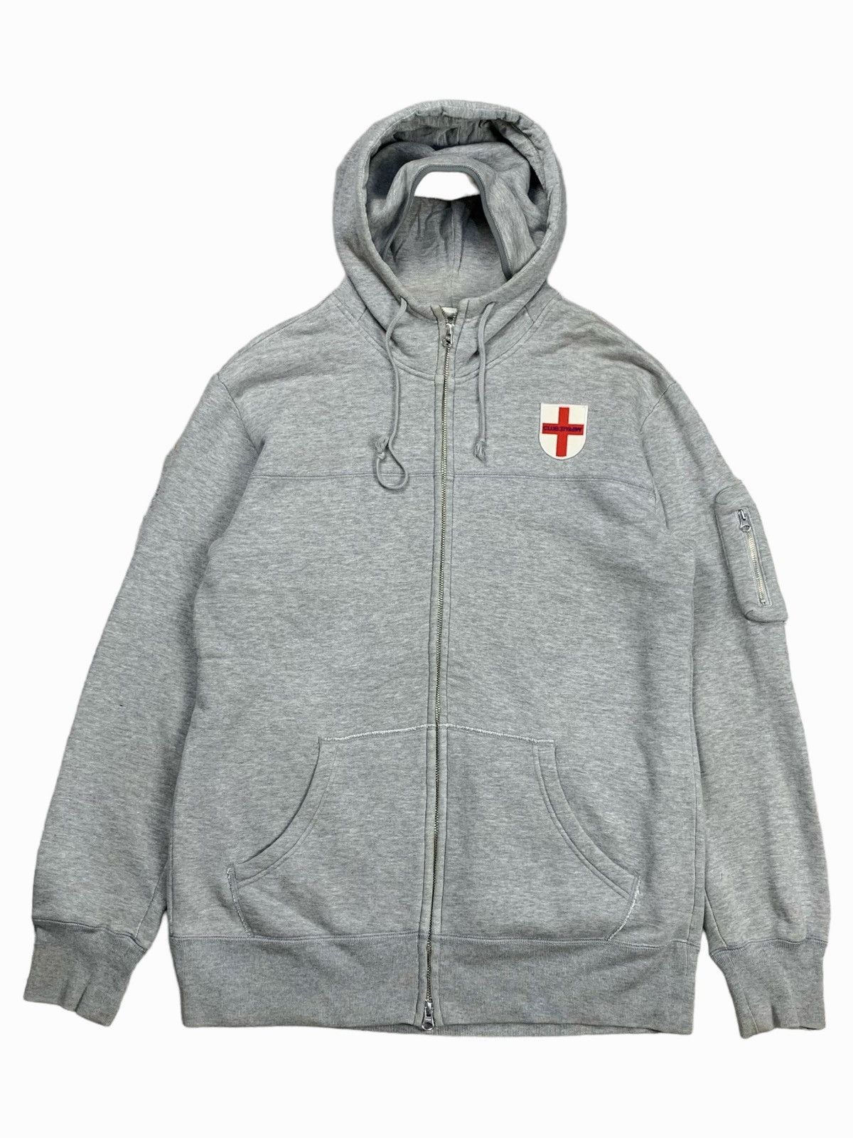 GmbH 2009 Loopwheeler X GmbH - Hooligan Masked Zip Hoodie Size US L / EU 52-54 / 3 - 7 Thumbnail