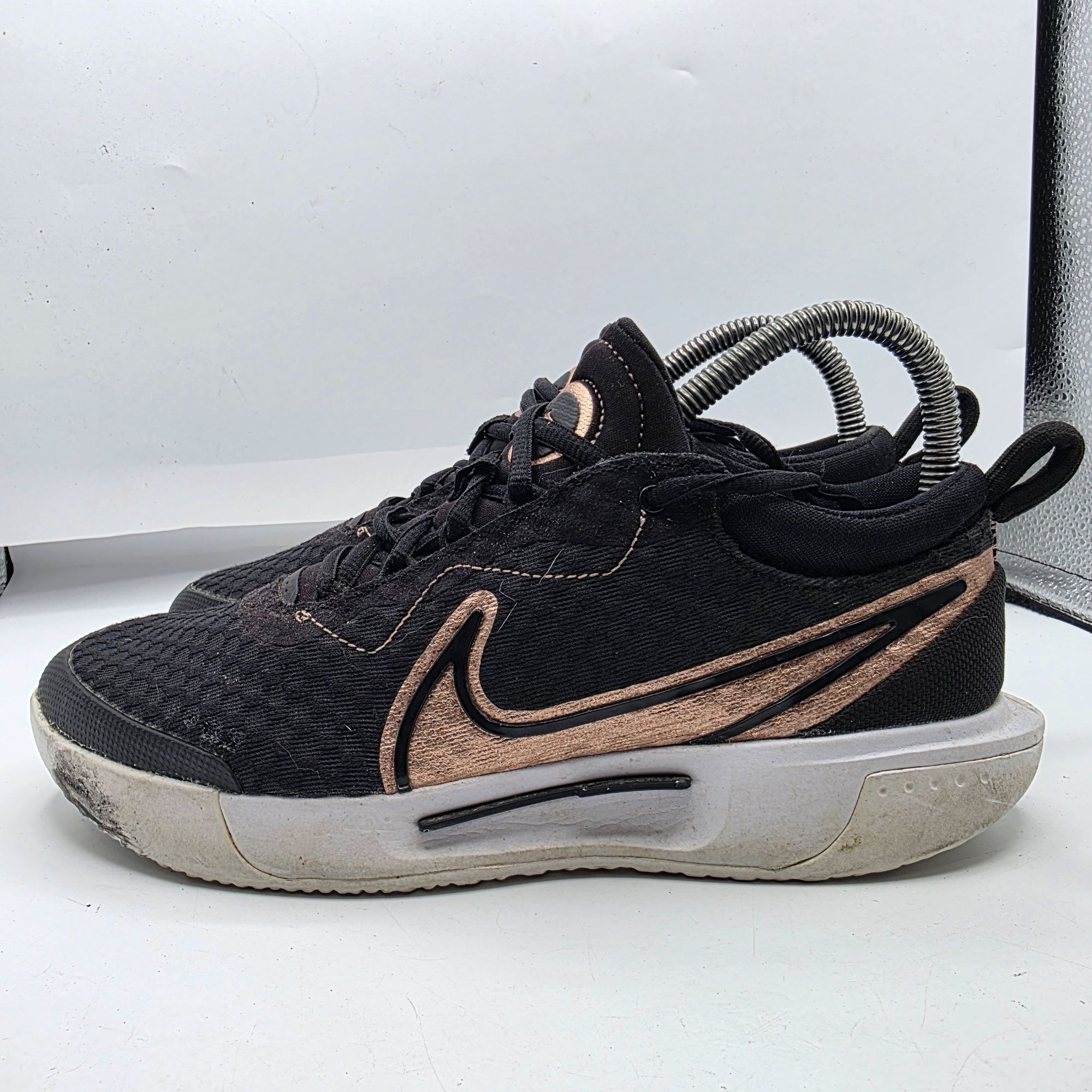Nike Nike Court Zoom Pro Womens Size 7 Black Tennis Sneakers Perf Size US 7 / IT 37 - 15 Thumbnail