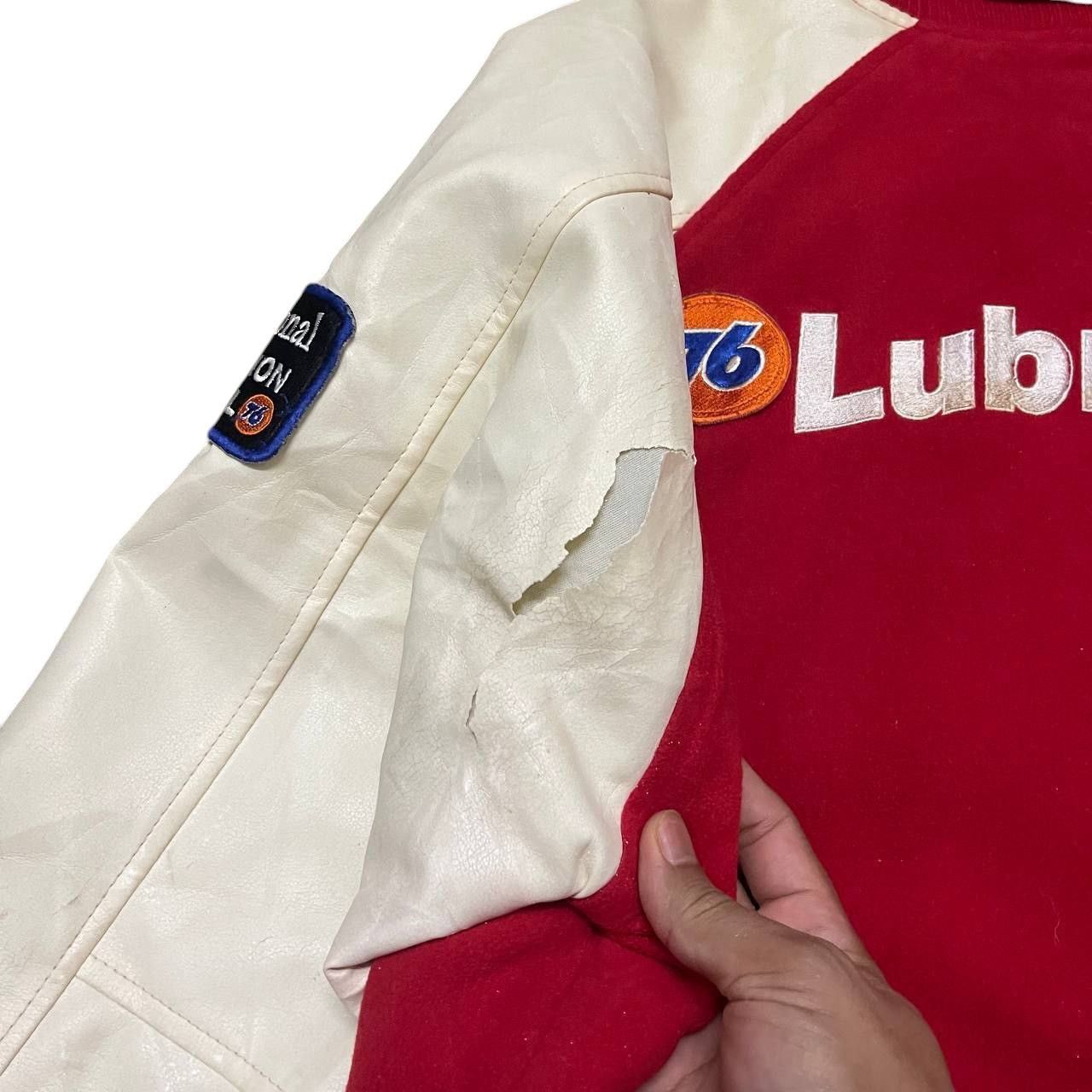 Japanese Brand Vintage 76 Lubricant Unimix Motor Oil Racing Jacket Size US L / EU 52-54 / 3 - 14 Thumbnail