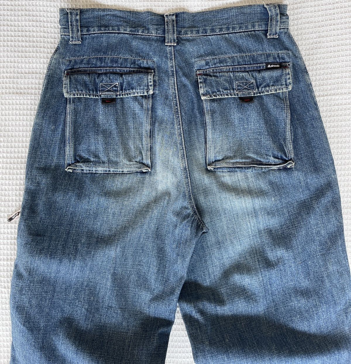 Airwalk Rare‼️Vintage’90s🔥AIRWALK🔥Wide Leg Baggy Cargo Jeans Size US 33 - 4 Thumbnail